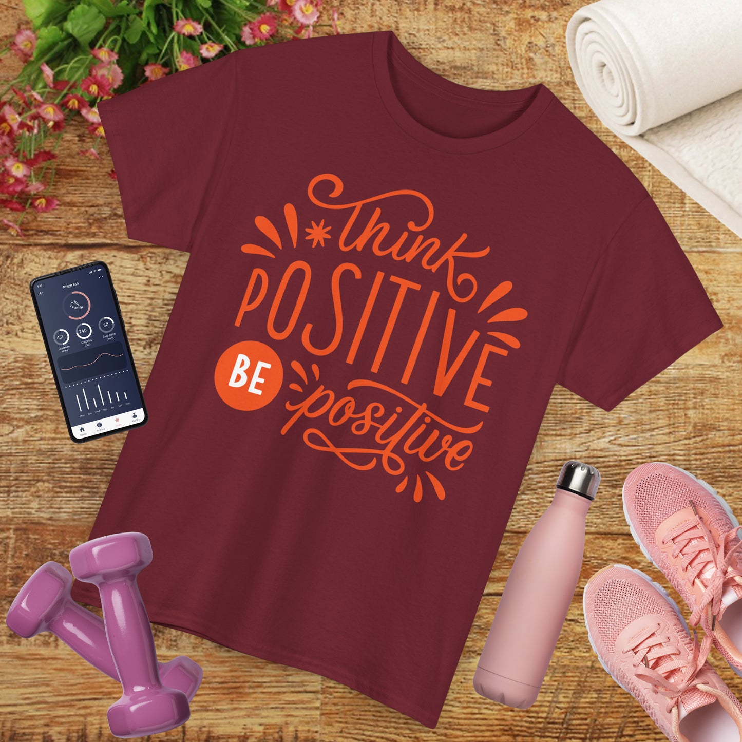 Radiant Mindset Heavy Cotton Tee - Where Thoughts Bloom Into Light