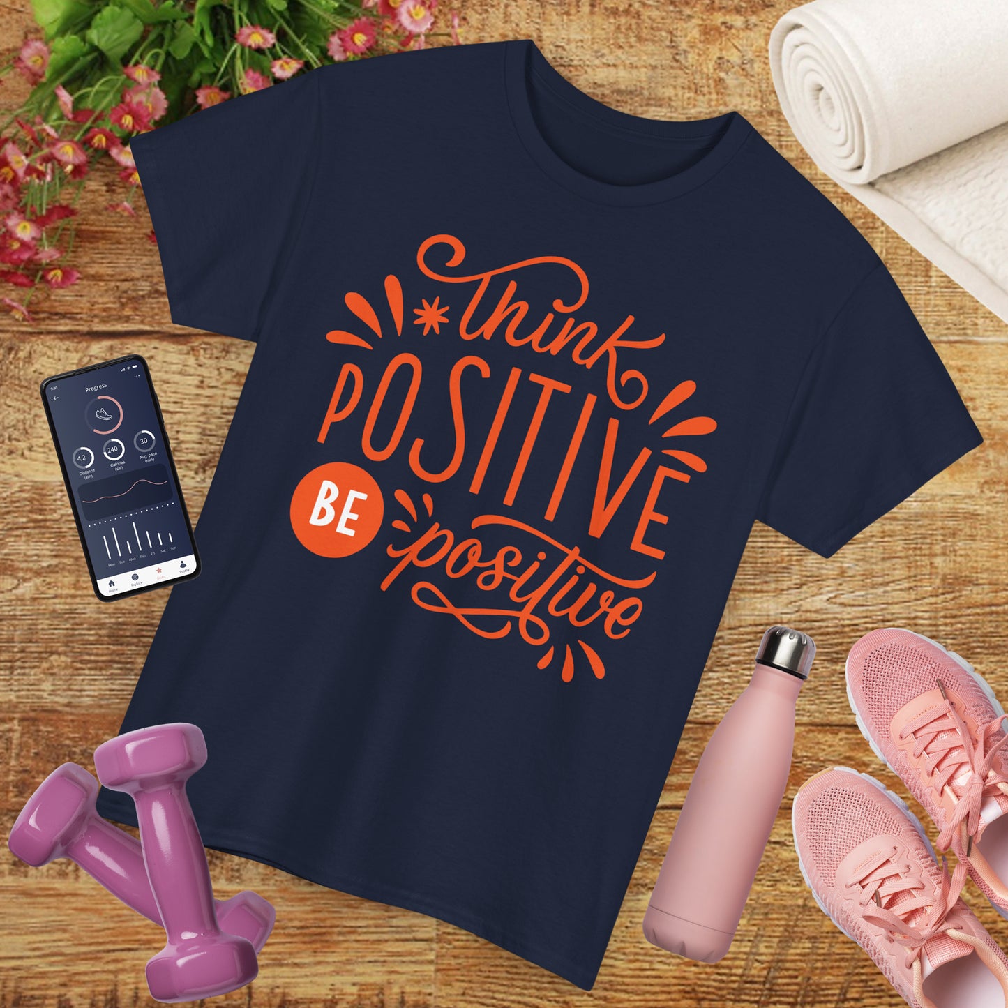 Radiant Mindset Heavy Cotton Tee - Where Thoughts Bloom Into Light