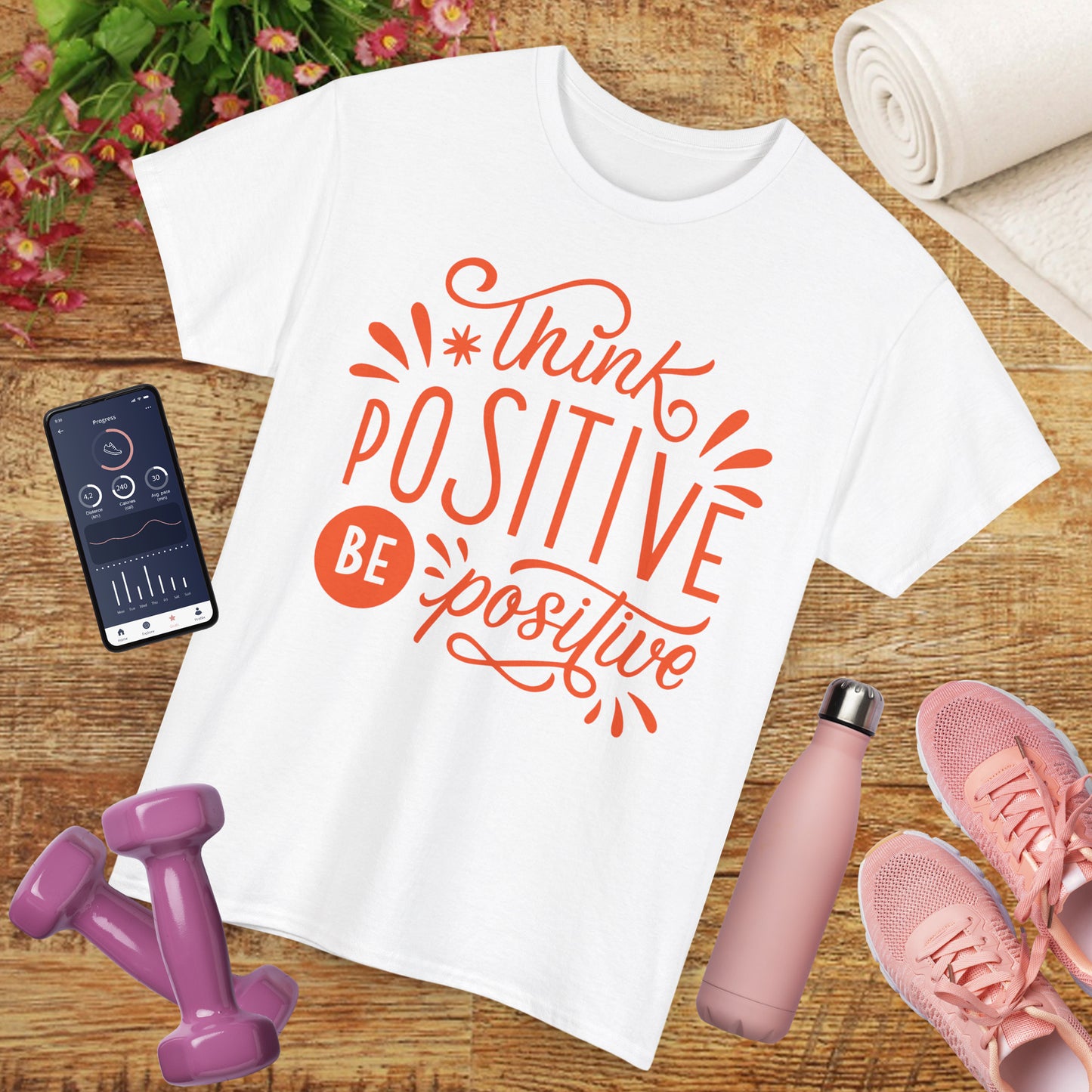 Radiant Mindset Heavy Cotton Tee - Where Thoughts Bloom Into Light