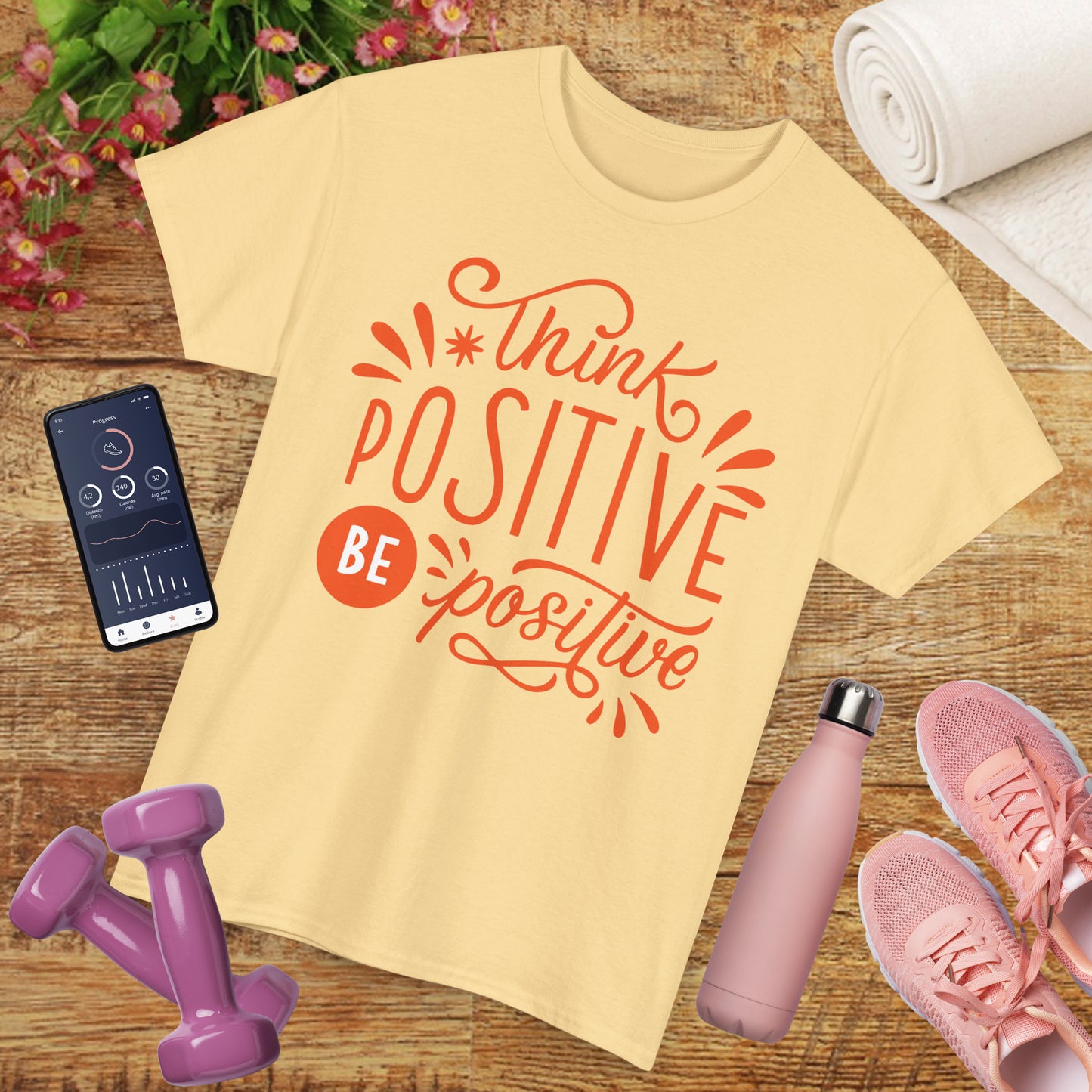 Radiant Mindset Heavy Cotton Tee - Where Thoughts Bloom Into Light