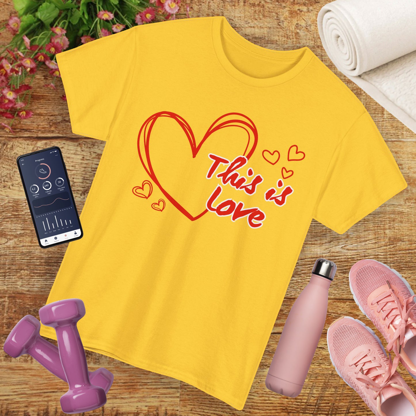 “This Is Love” Heavy Cotton Tee - A Celebration of Divine Connection