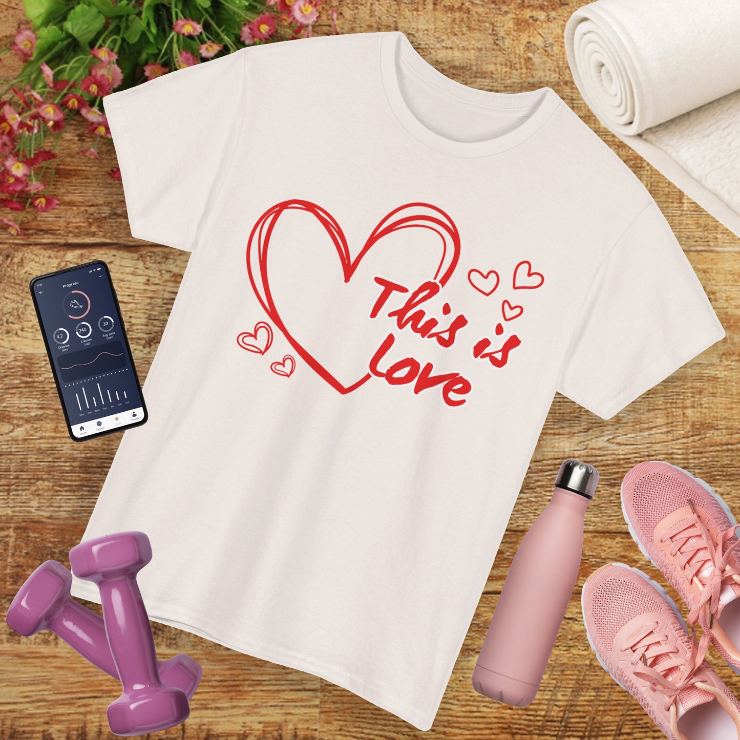 “This Is Love” Heavy Cotton Tee - A Celebration of Divine Connection