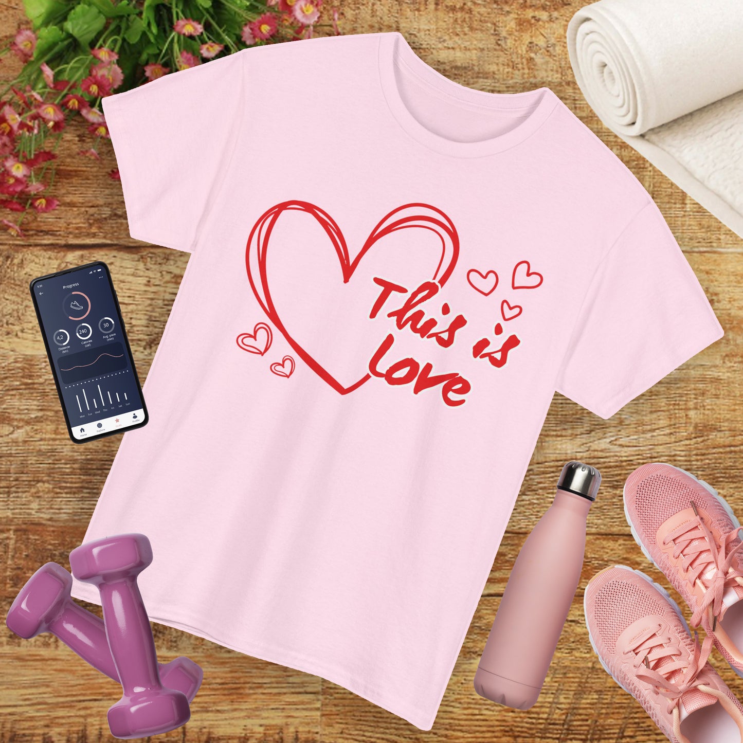 “This Is Love” Heavy Cotton Tee - A Celebration of Divine Connection