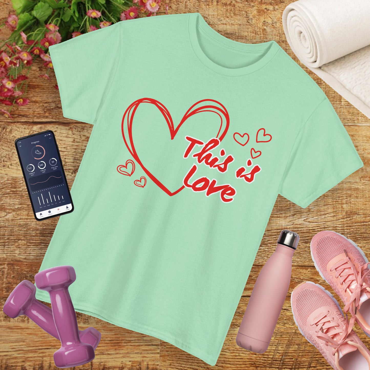 “This Is Love” Heavy Cotton Tee - A Celebration of Divine Connection