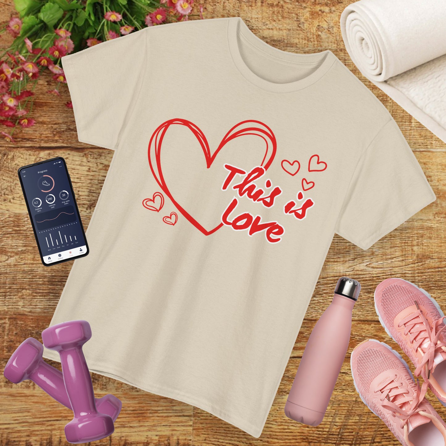 “This Is Love” Heavy Cotton Tee - A Celebration of Divine Connection