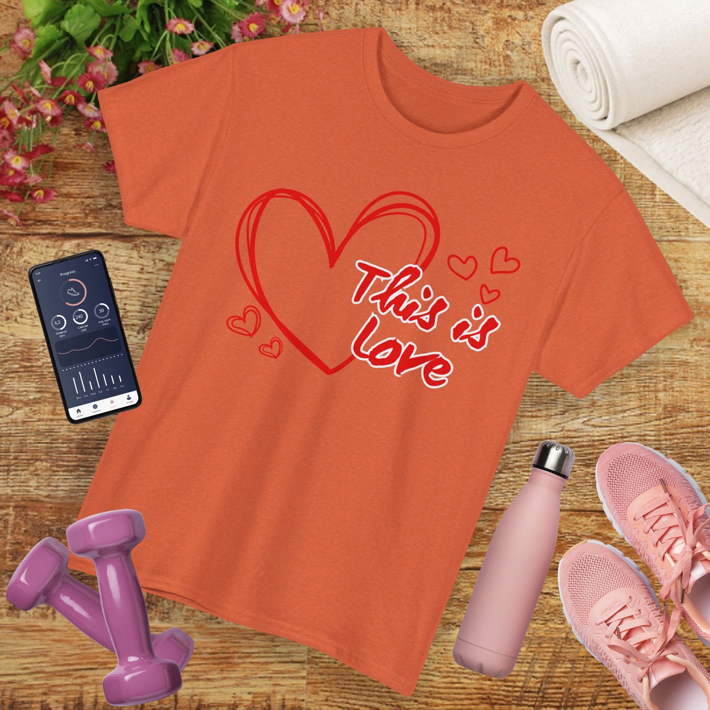 “This Is Love” Heavy Cotton Tee - A Celebration of Divine Connection