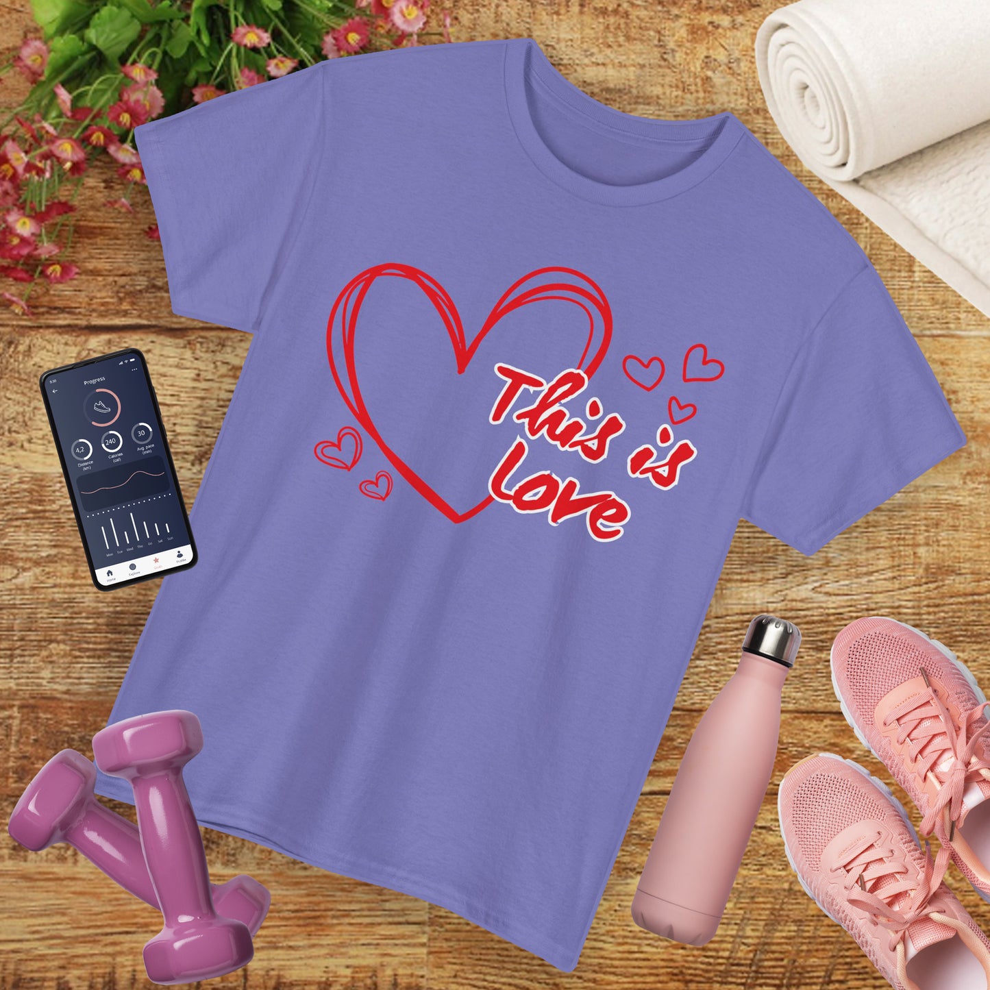 “This Is Love” Heavy Cotton Tee - A Celebration of Divine Connection