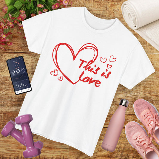 “This Is Love” Heavy Cotton Tee - A Celebration of Divine Connection