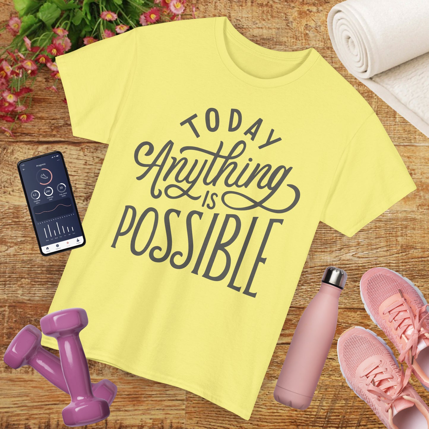 ✨Today Heavy Cotton Tee - Anything Is Possible, Always