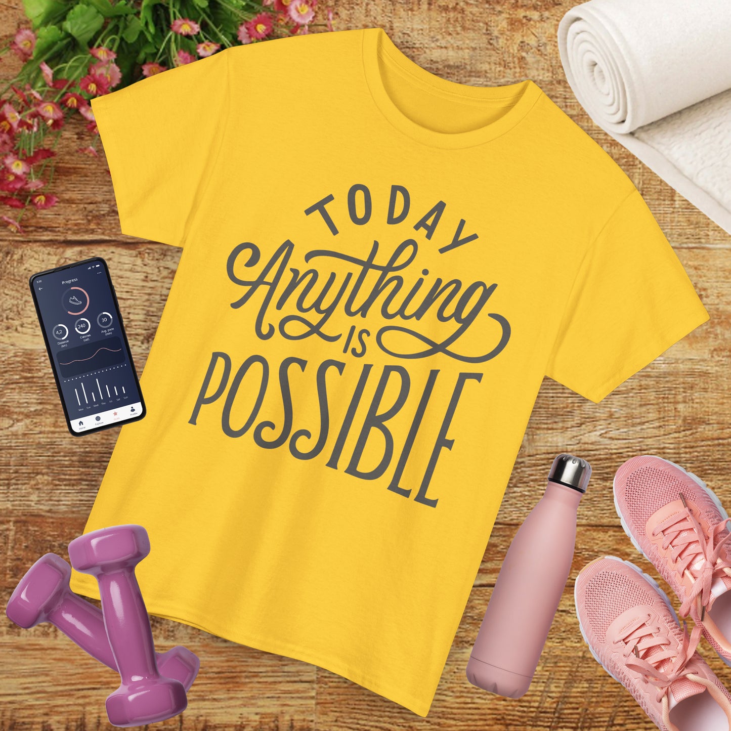 ✨Today Heavy Cotton Tee - Anything Is Possible, Always