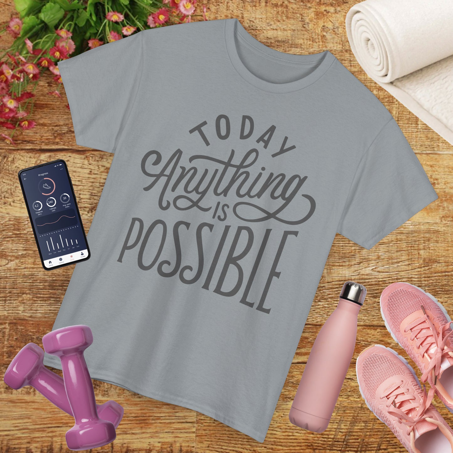 ✨Today Heavy Cotton Tee - Anything Is Possible, Always