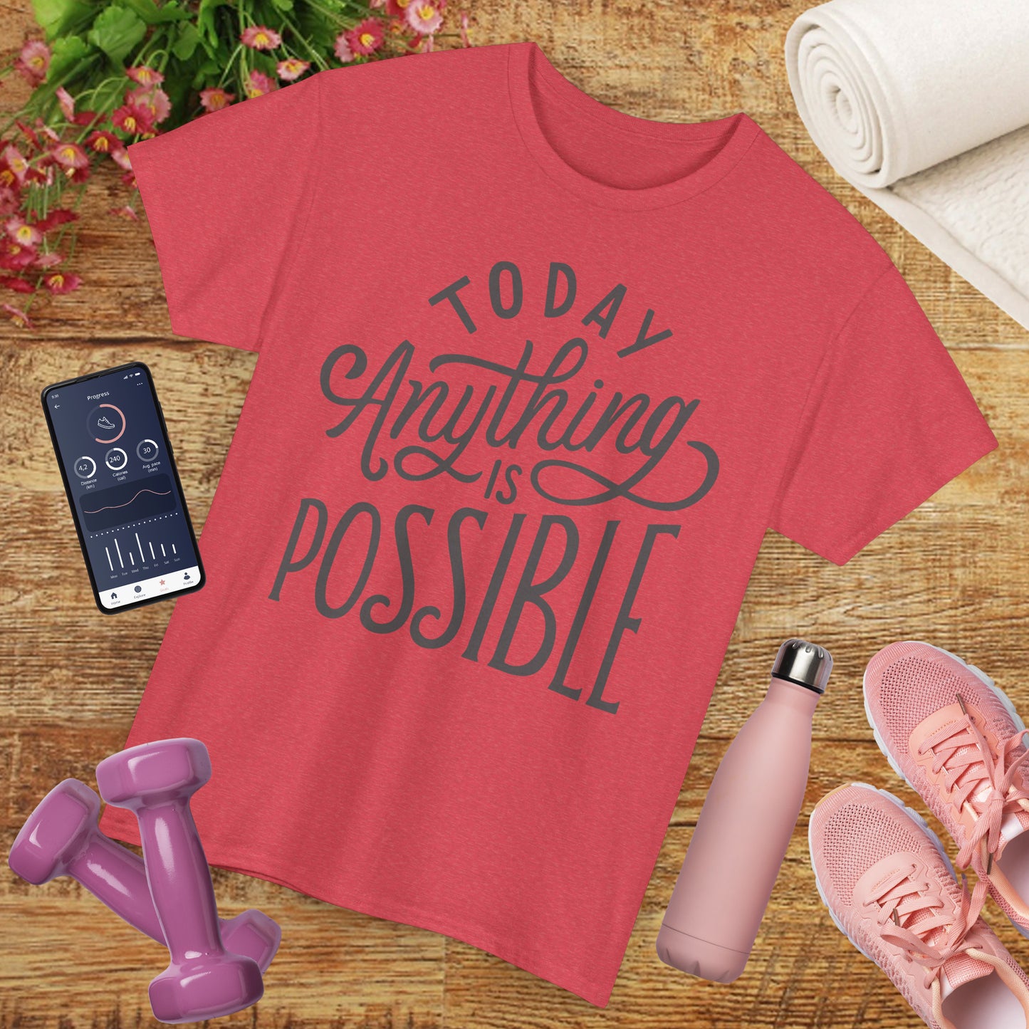 ✨Today Heavy Cotton Tee - Anything Is Possible, Always