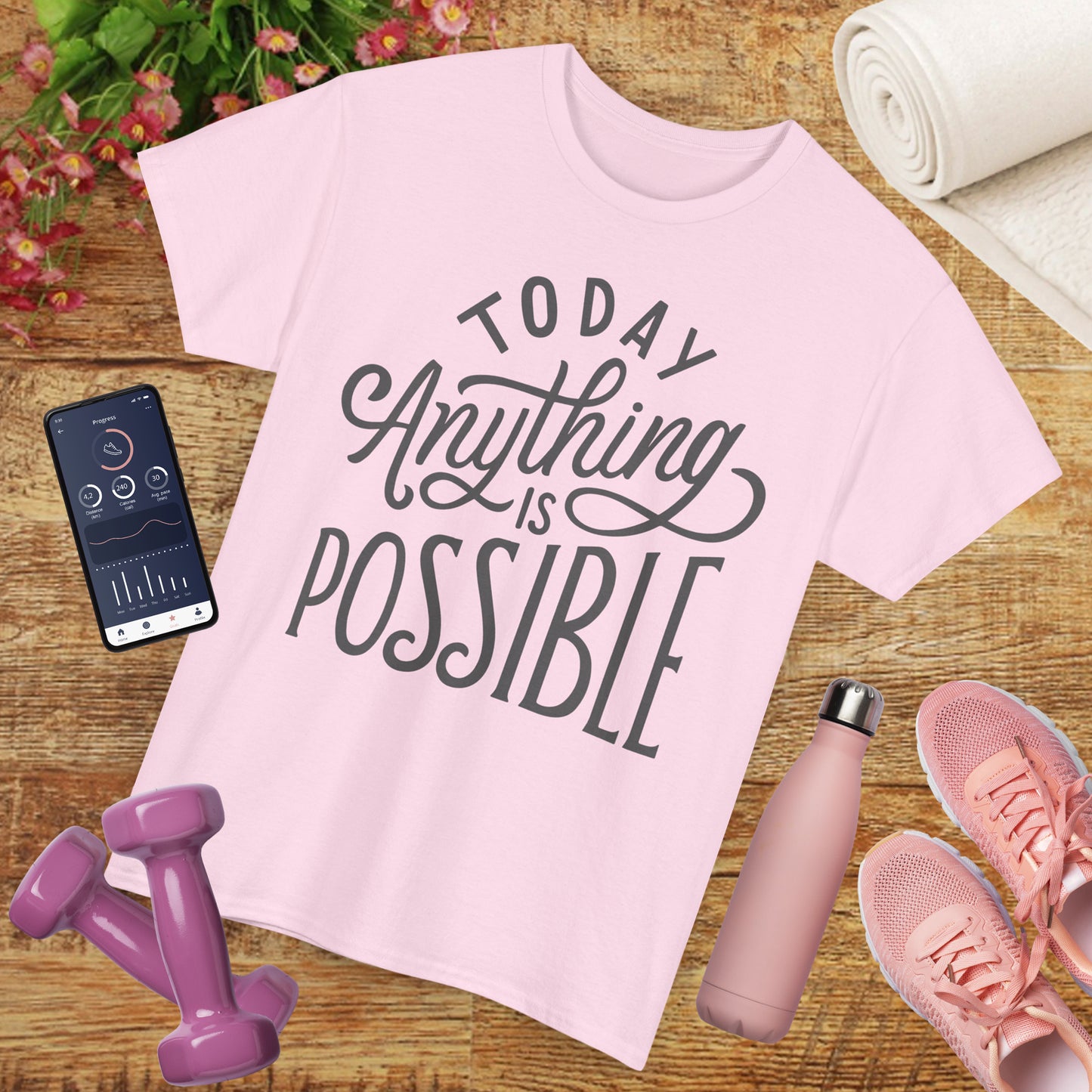 ✨Today Heavy Cotton Tee - Anything Is Possible, Always