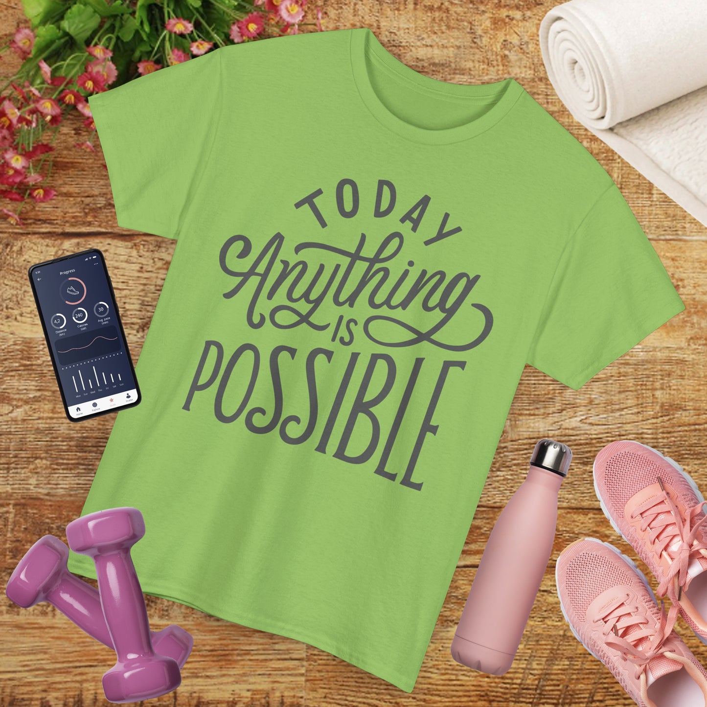 ✨Today Heavy Cotton Tee - Anything Is Possible, Always
