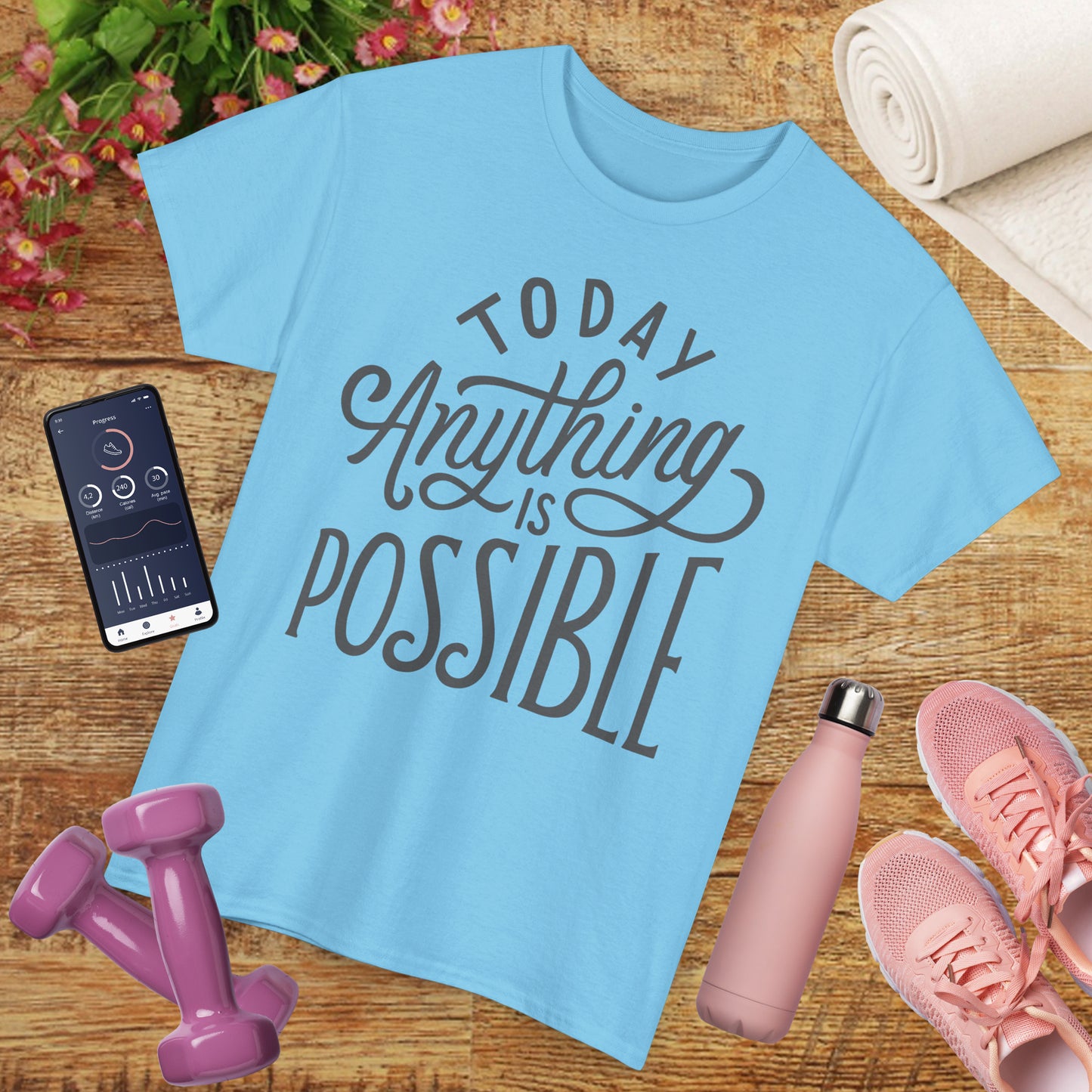 ✨Today Heavy Cotton Tee - Anything Is Possible, Always