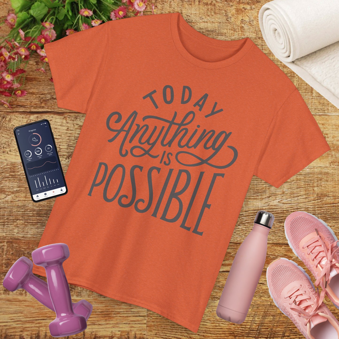 ✨Today Heavy Cotton Tee - Anything Is Possible, Always