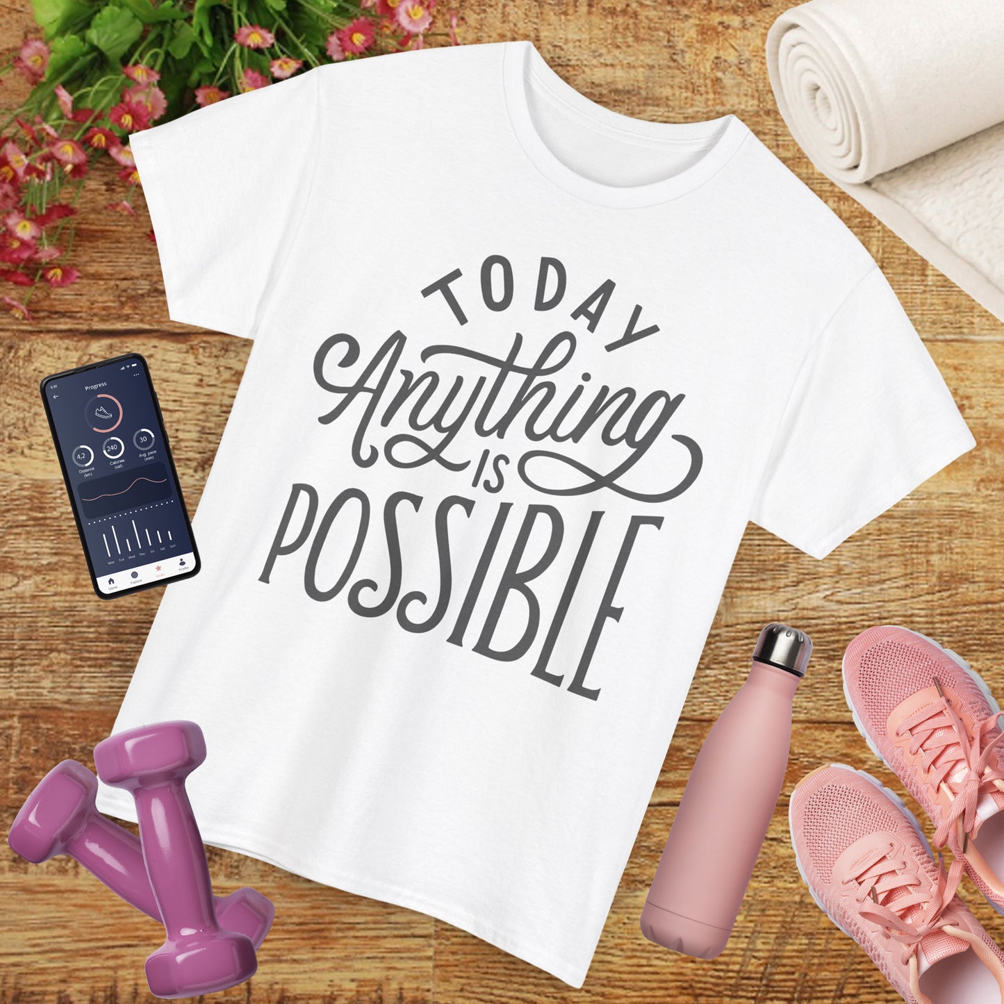 ✨Today Heavy Cotton Tee - Anything Is Possible, Always
