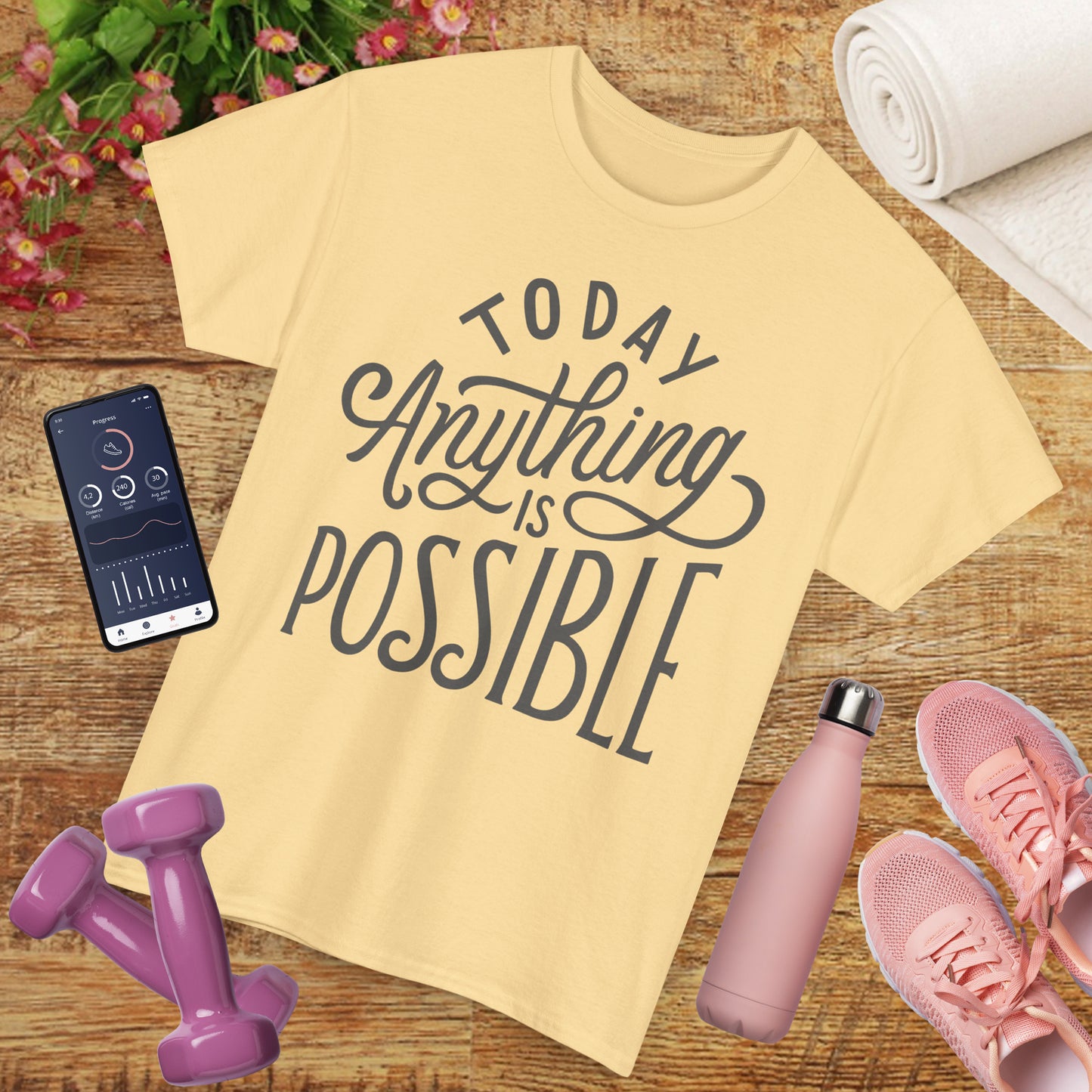 ✨Today Heavy Cotton Tee - Anything Is Possible, Always