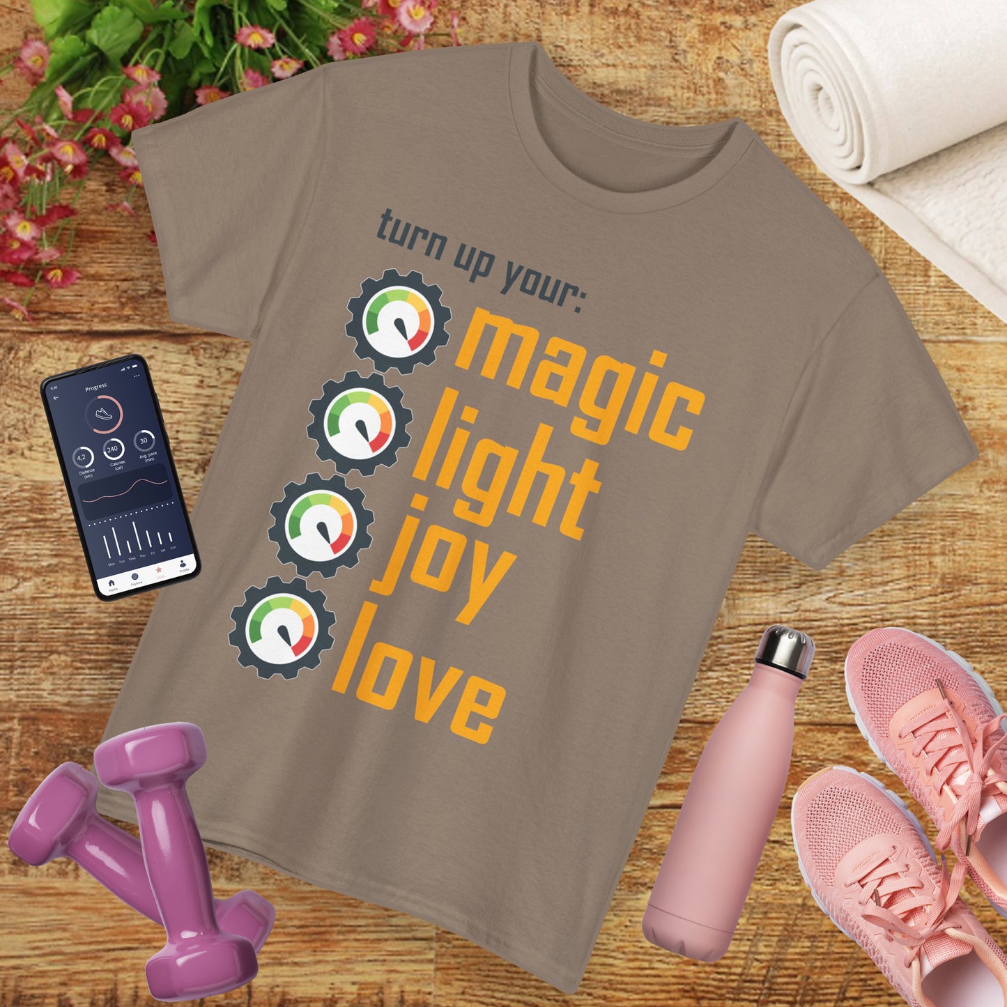 🌟Frequency Rising Heavy Cotton Tee - Turn It All the Way Up