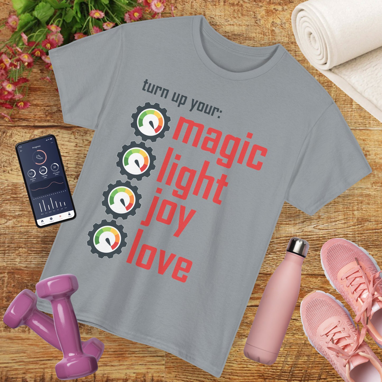 🌟Frequency Rising Heavy Cotton Tee - Turn It All the Way Up