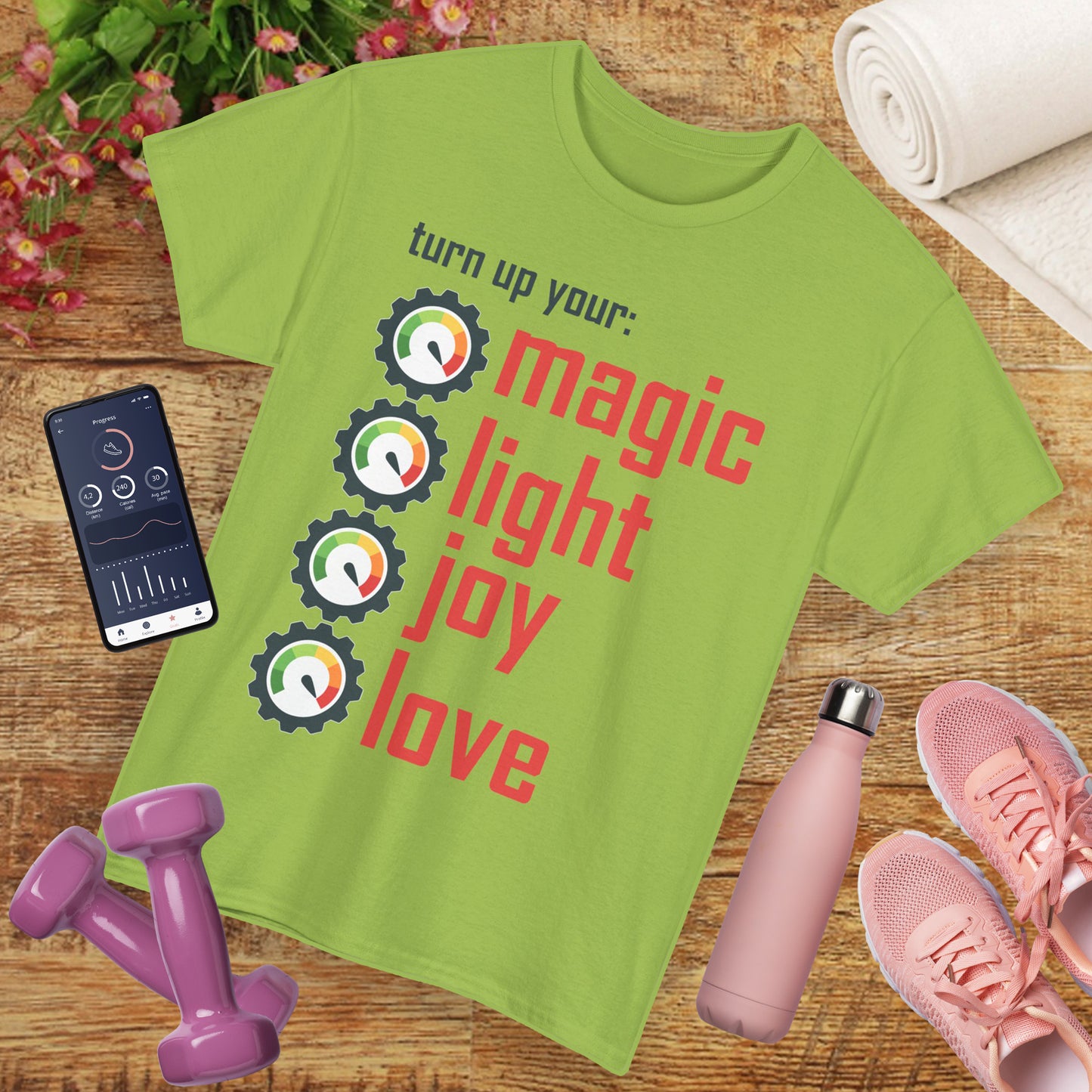 🌟Frequency Rising Heavy Cotton Tee - Turn It All the Way Up