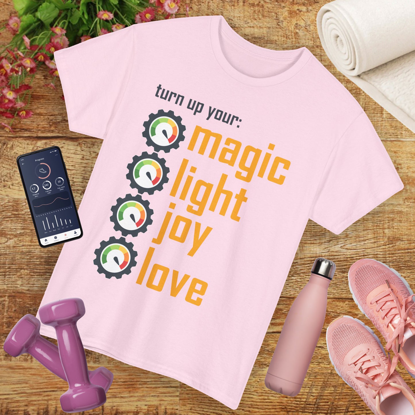 🌟Frequency Rising Heavy Cotton Tee - Turn It All the Way Up