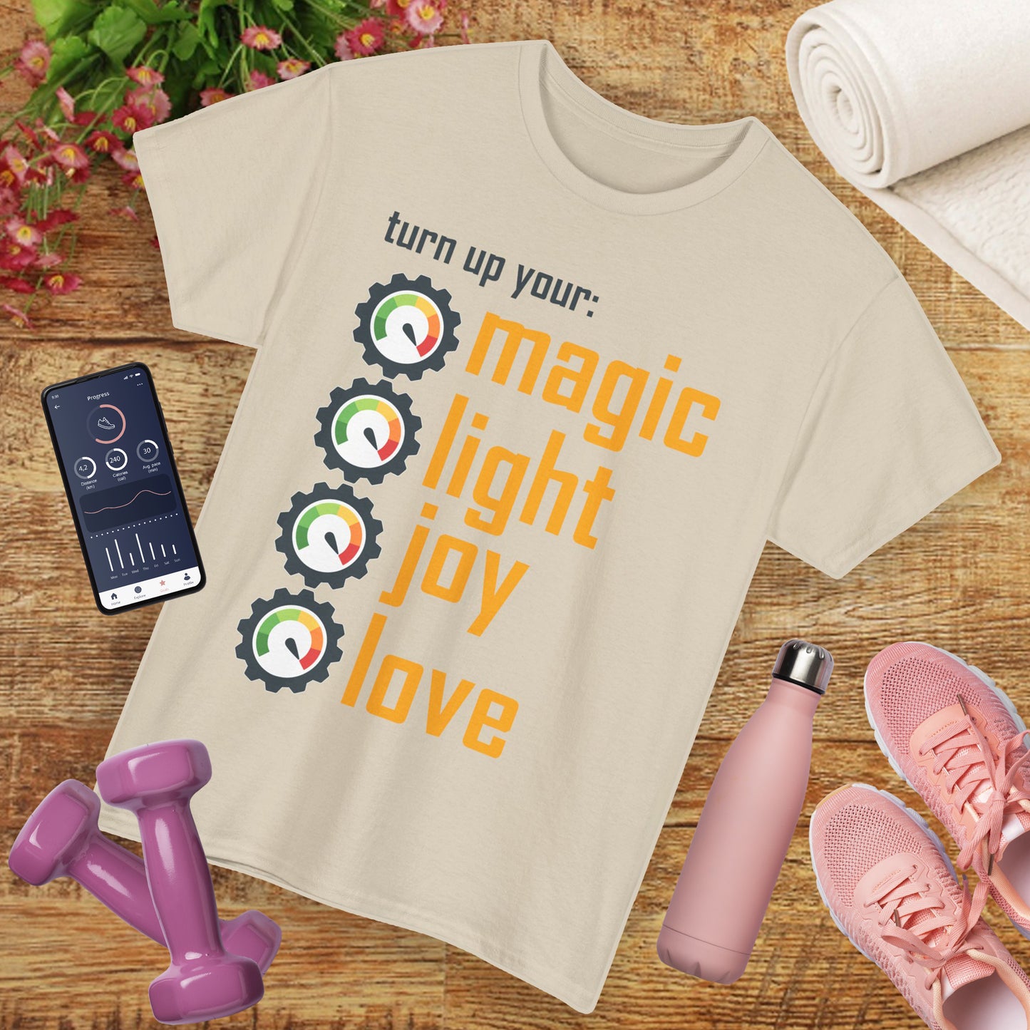 🌟Frequency Rising Heavy Cotton Tee - Turn It All the Way Up