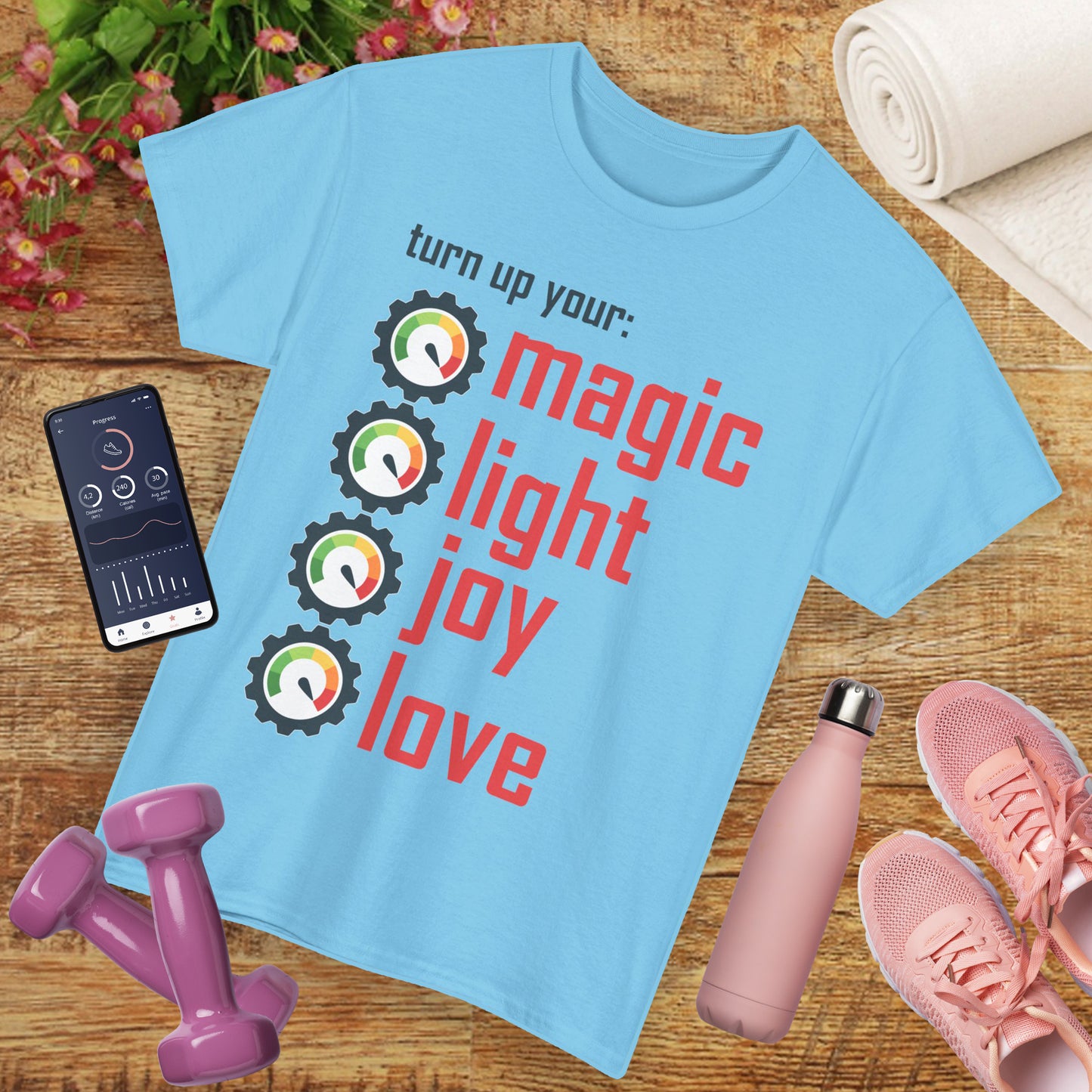 🌟Frequency Rising Heavy Cotton Tee - Turn It All the Way Up