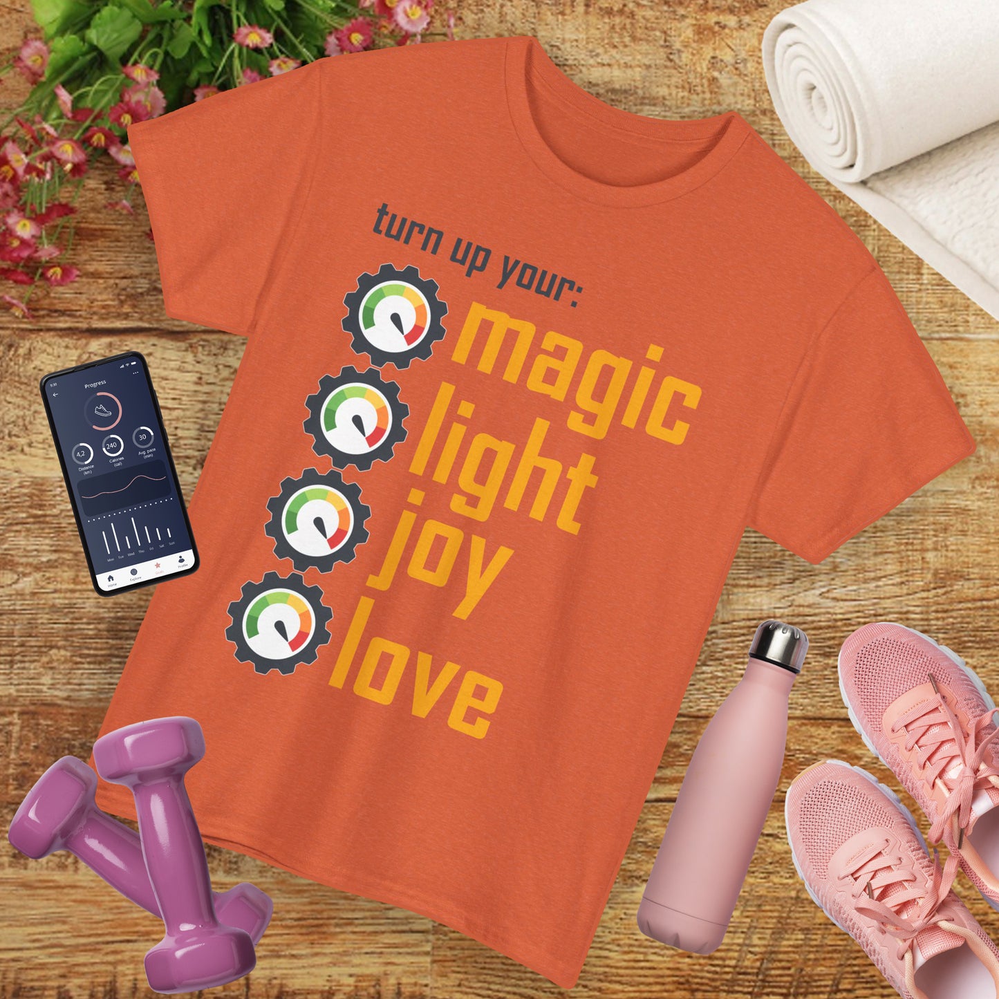 🌟Frequency Rising Heavy Cotton Tee - Turn It All the Way Up