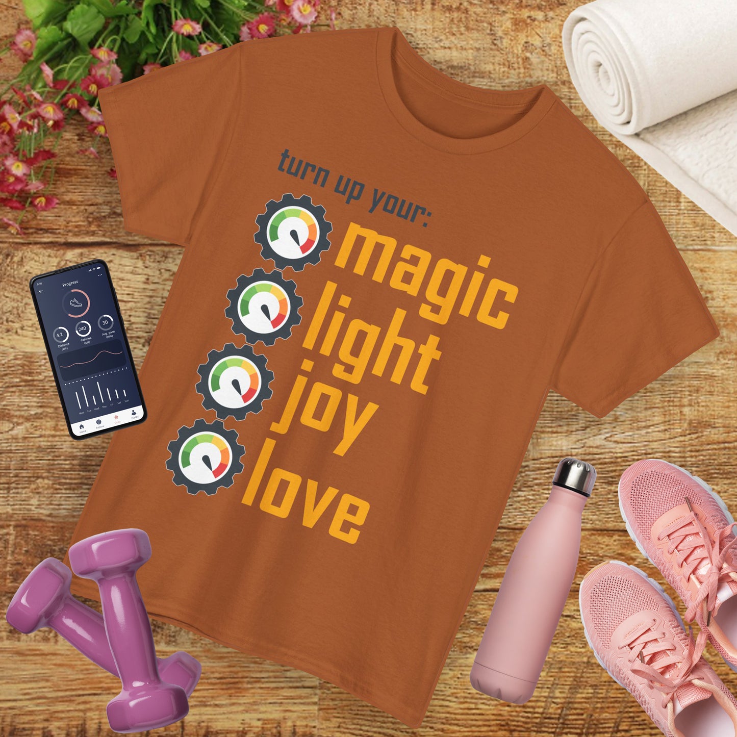 🌟Frequency Rising Heavy Cotton Tee - Turn It All the Way Up