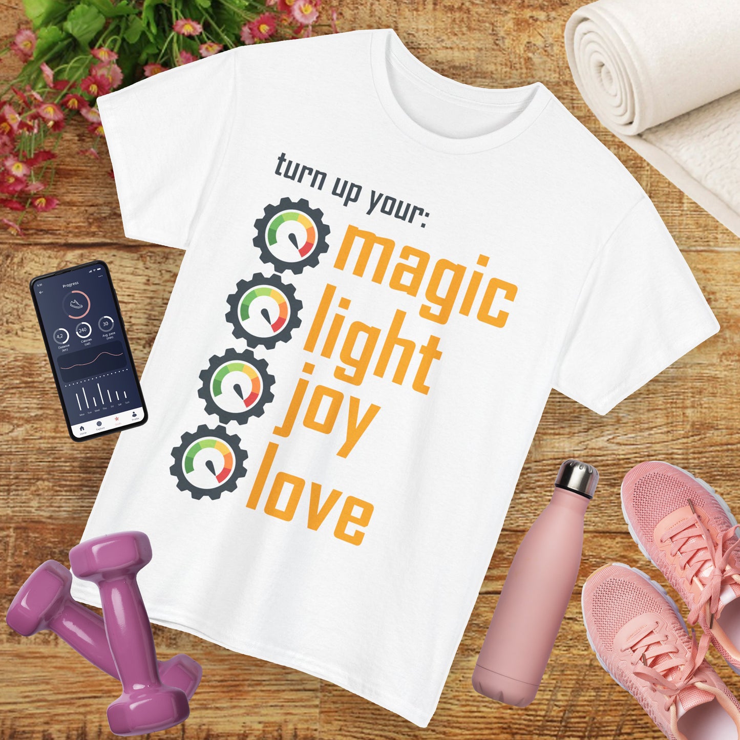 🌟Frequency Rising Heavy Cotton Tee - Turn It All the Way Up