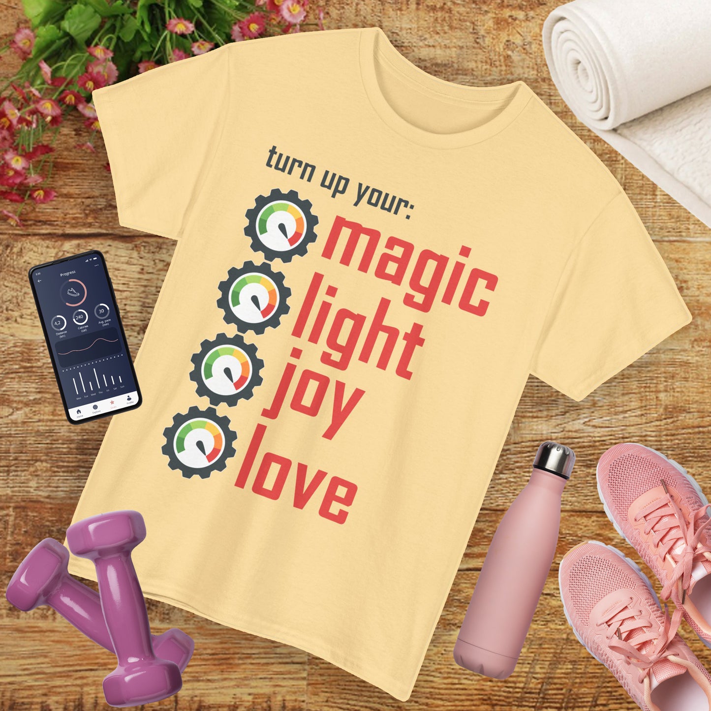 🌟Frequency Rising Heavy Cotton Tee - Turn It All the Way Up