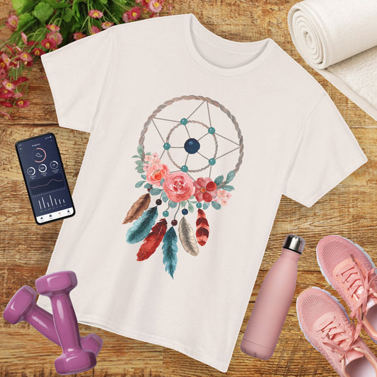 🌙 Dreamweaver Heavy Cotton Tee - Catch Light, Not Limits