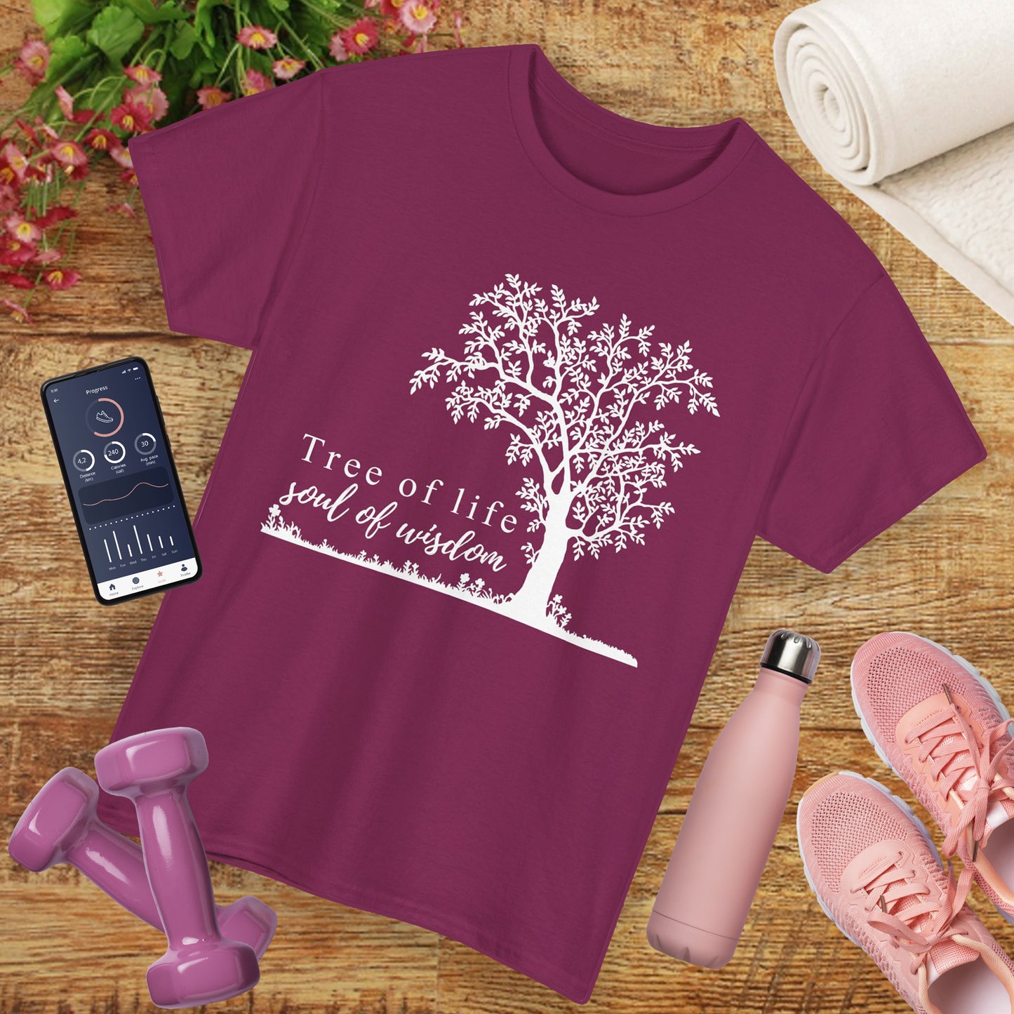 🌳Soul of Wisdom Heavy Cotton Tee - Rooted in Knowing, Grown in Light