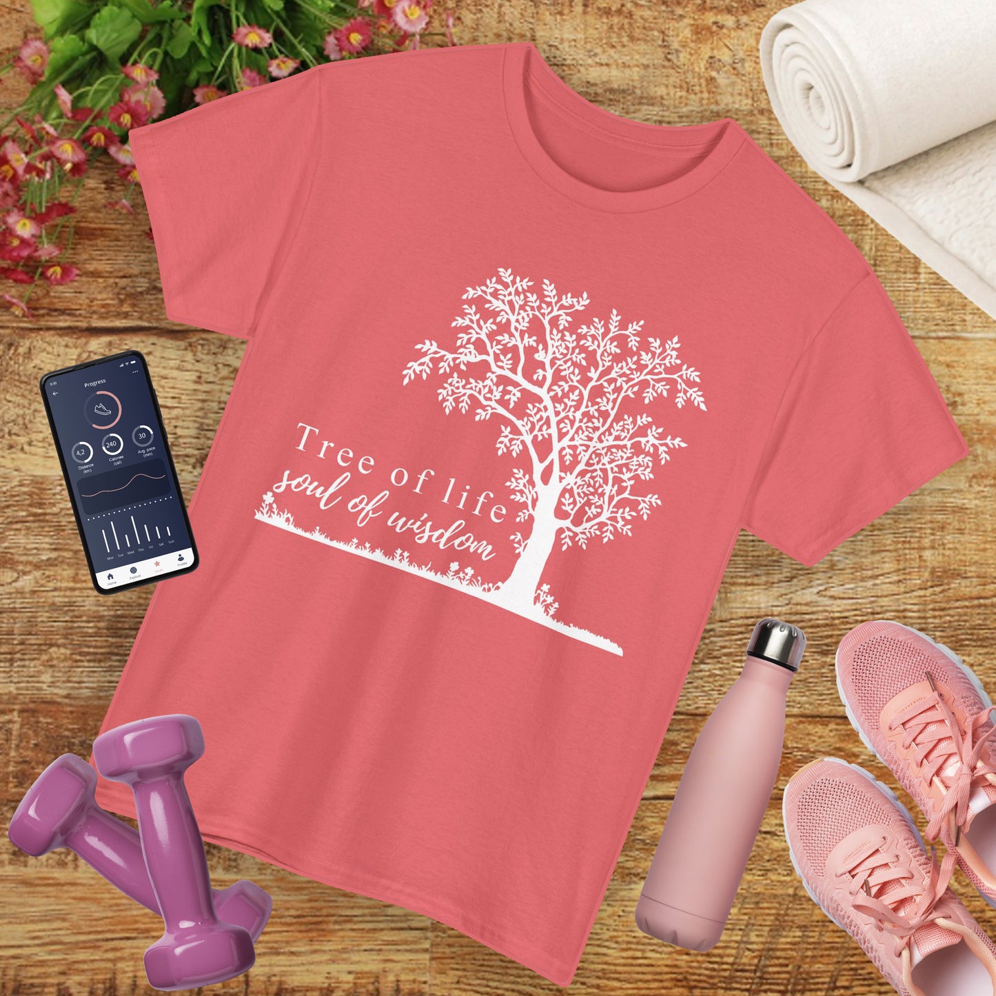 🌳Soul of Wisdom Heavy Cotton Tee - Rooted in Knowing, Grown in Light