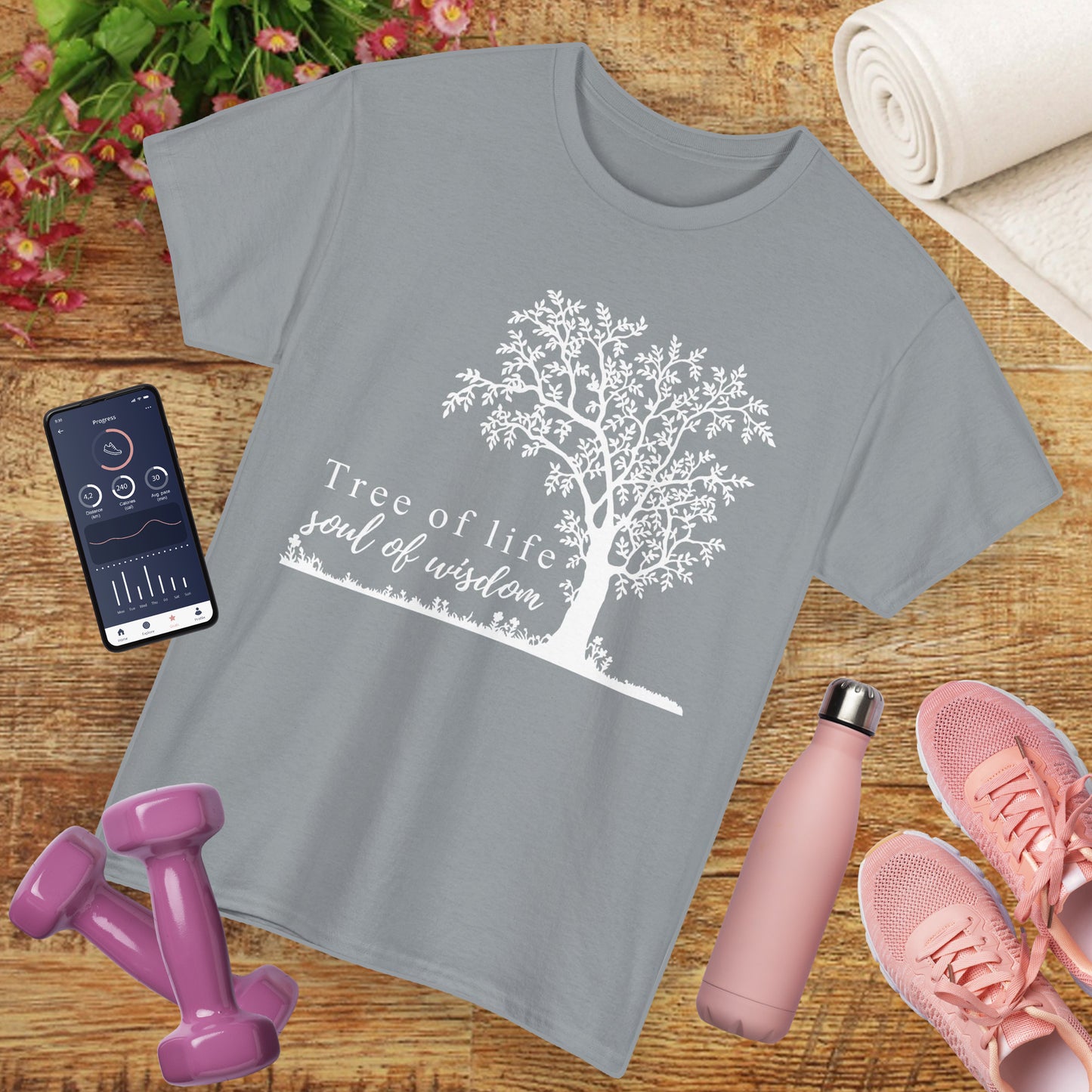 🌳Soul of Wisdom Heavy Cotton Tee - Rooted in Knowing, Grown in Light