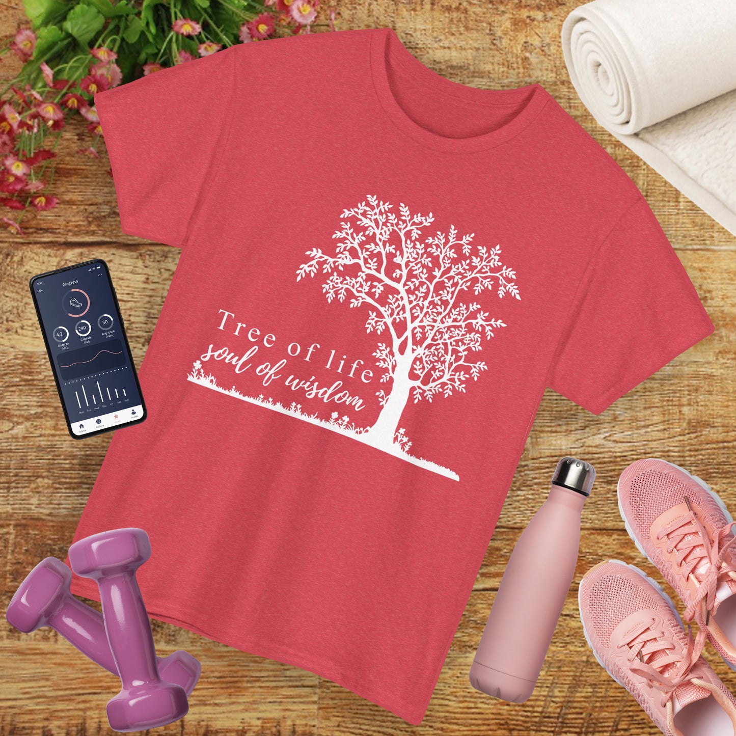 🌳Soul of Wisdom Heavy Cotton Tee - Rooted in Knowing, Grown in Light