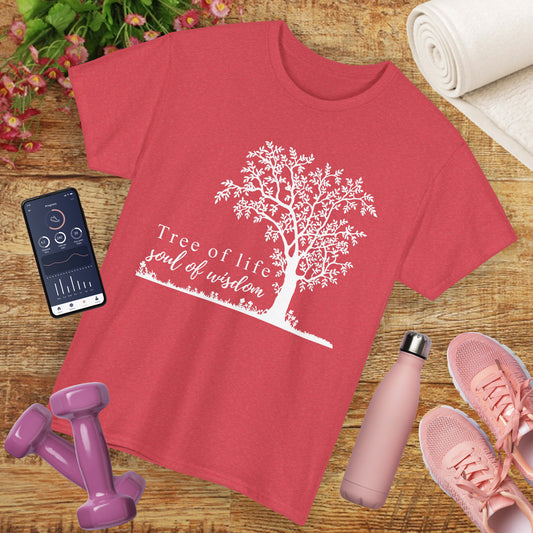 🌳Soul of Wisdom Heavy Cotton Tee - Rooted in Knowing, Grown in Light