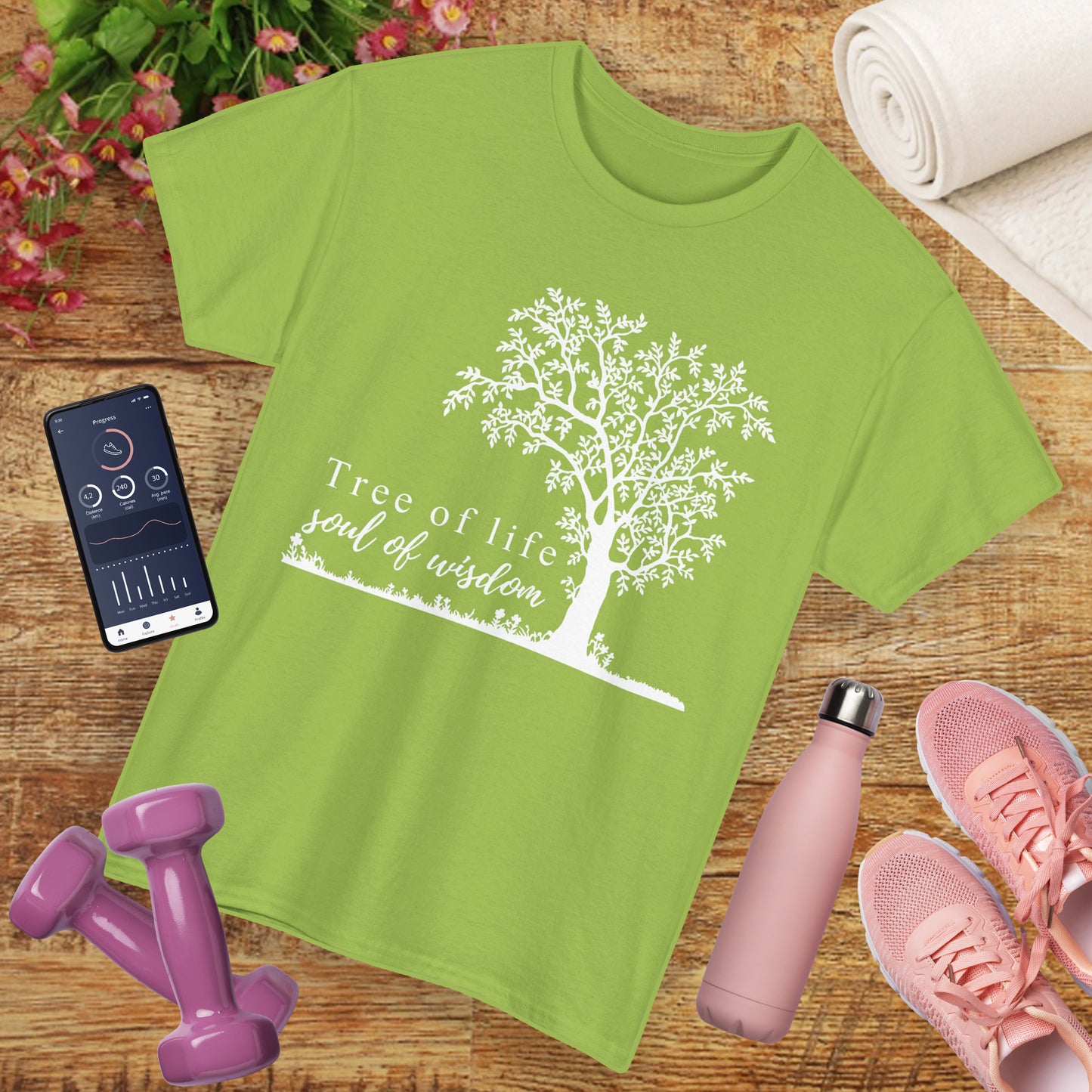 🌳Soul of Wisdom Heavy Cotton Tee - Rooted in Knowing, Grown in Light