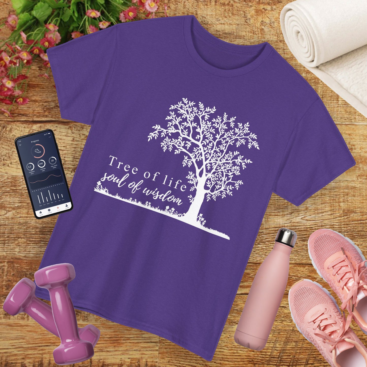 🌳Soul of Wisdom Heavy Cotton Tee - Rooted in Knowing, Grown in Light