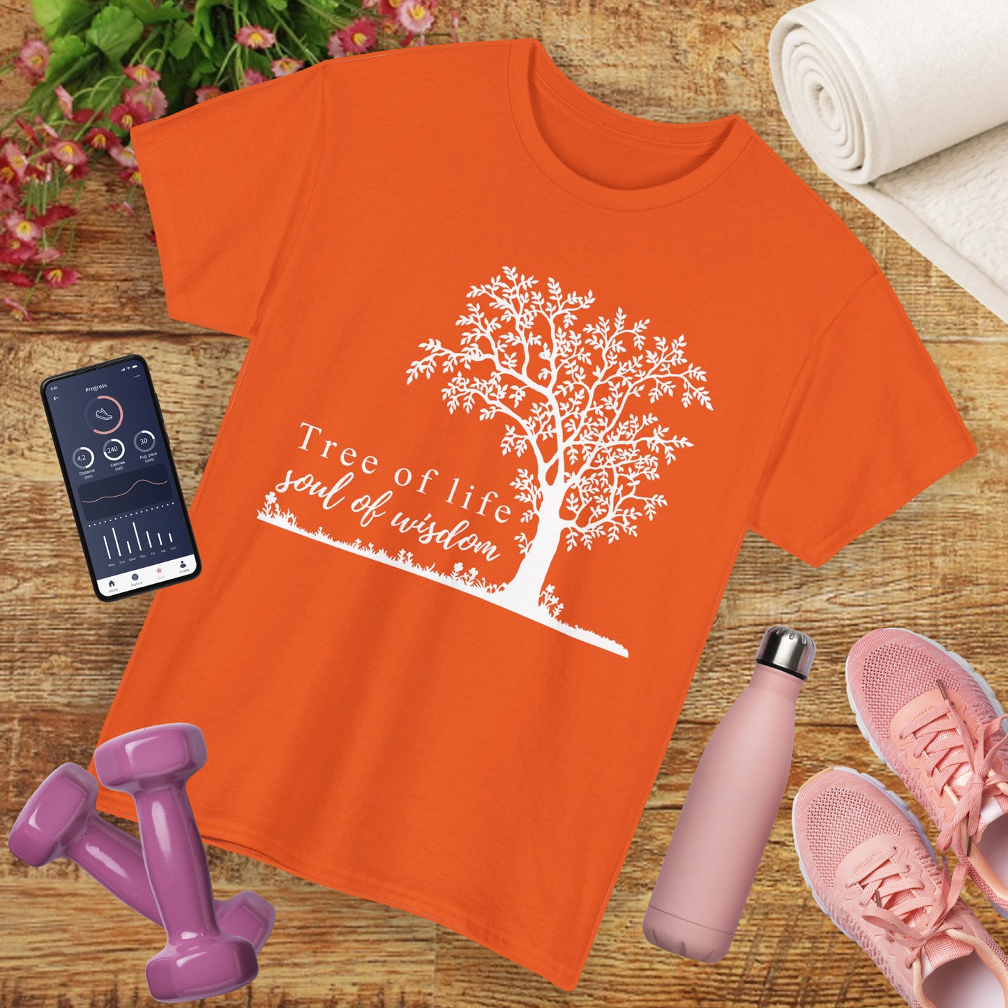 🌳Soul of Wisdom Heavy Cotton Tee - Rooted in Knowing, Grown in Light