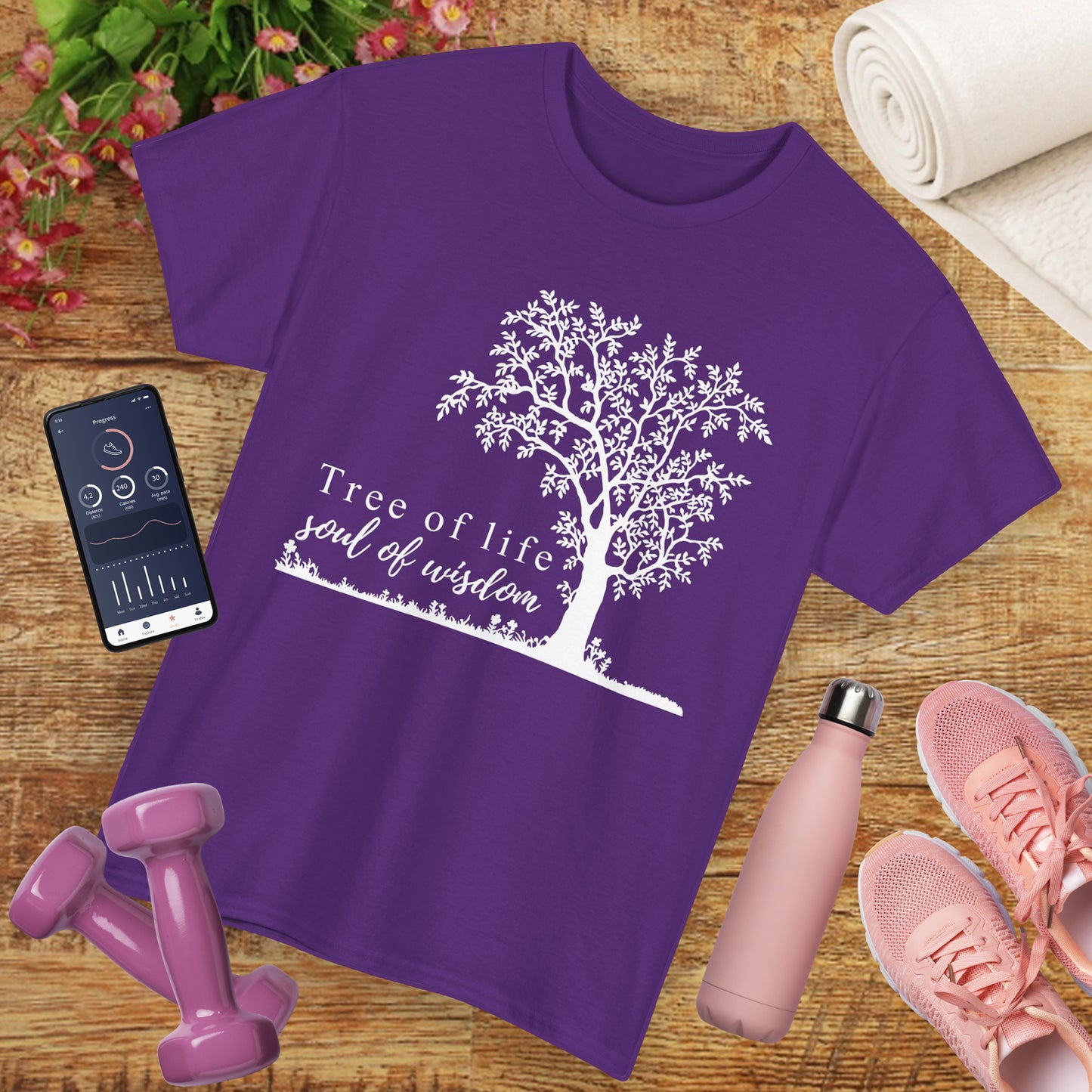 🌳Soul of Wisdom Heavy Cotton Tee - Rooted in Knowing, Grown in Light