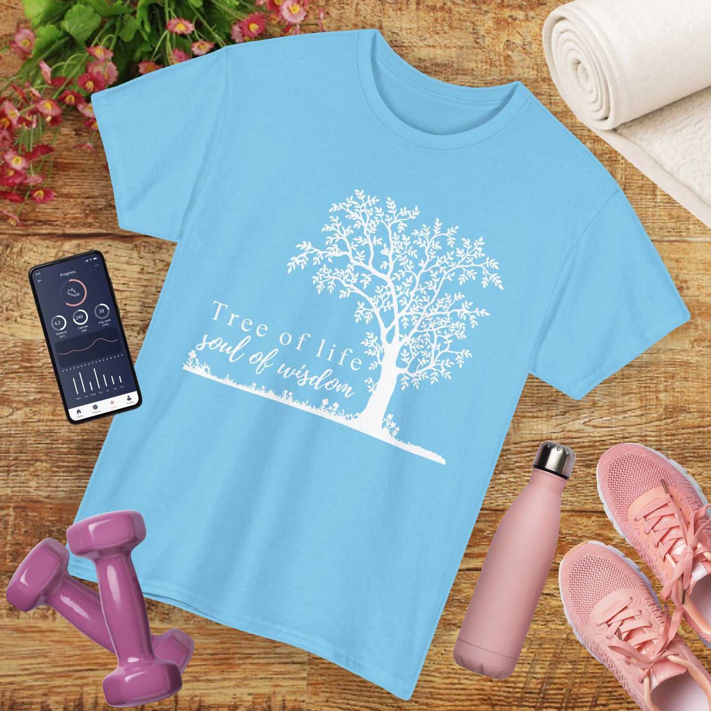 🌳Soul of Wisdom Heavy Cotton Tee - Rooted in Knowing, Grown in Light