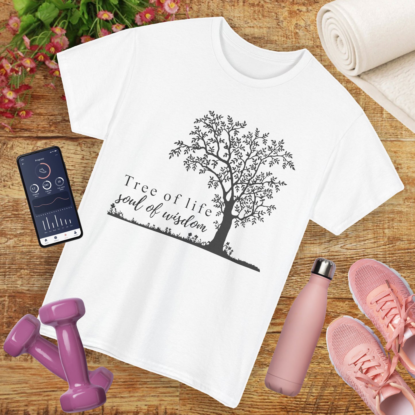 🌳Soul of Wisdom Heavy Cotton Tee - Rooted in Knowing, Grown in Light