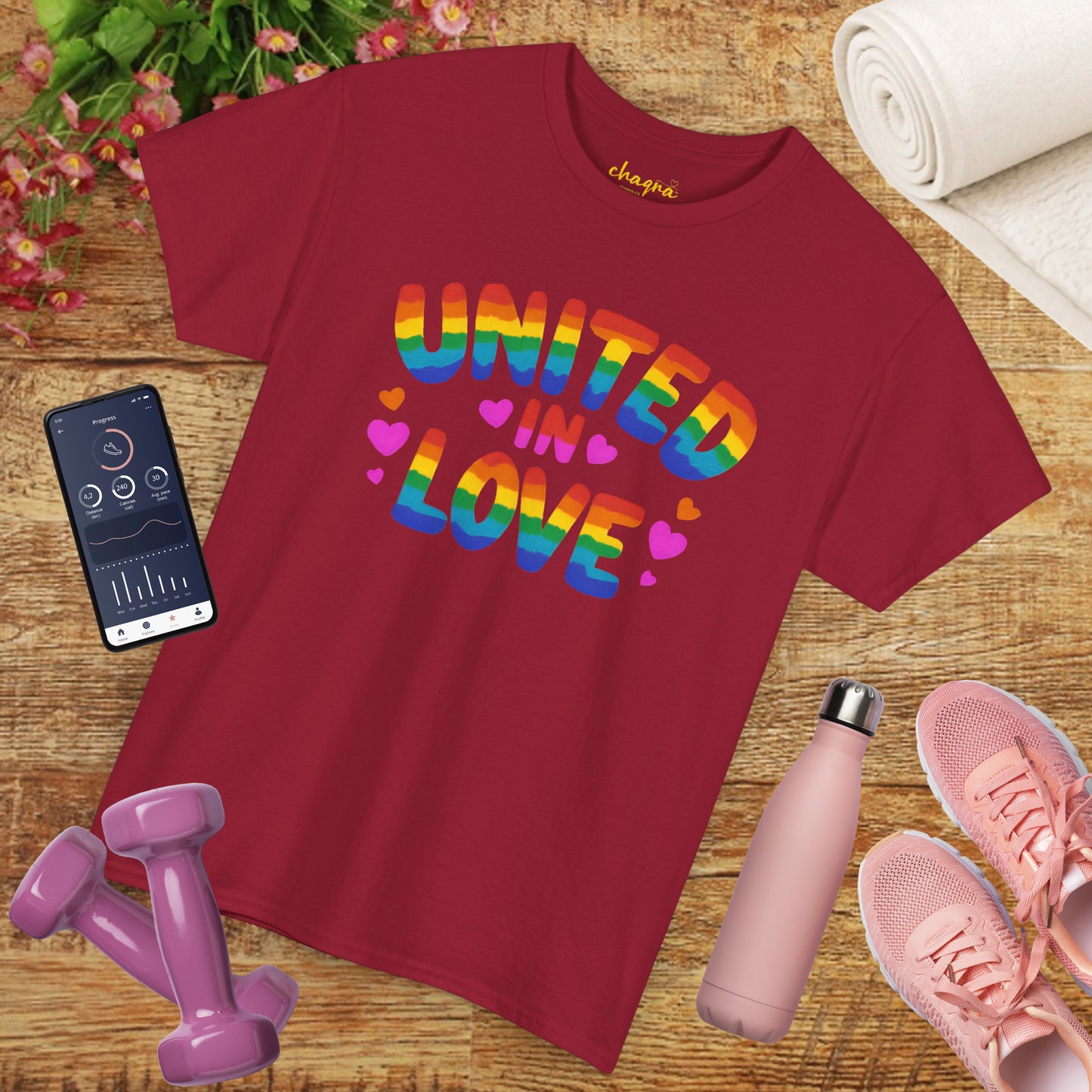 🌈 UNITED IN LOVE — Chaqra Heartwave Tee