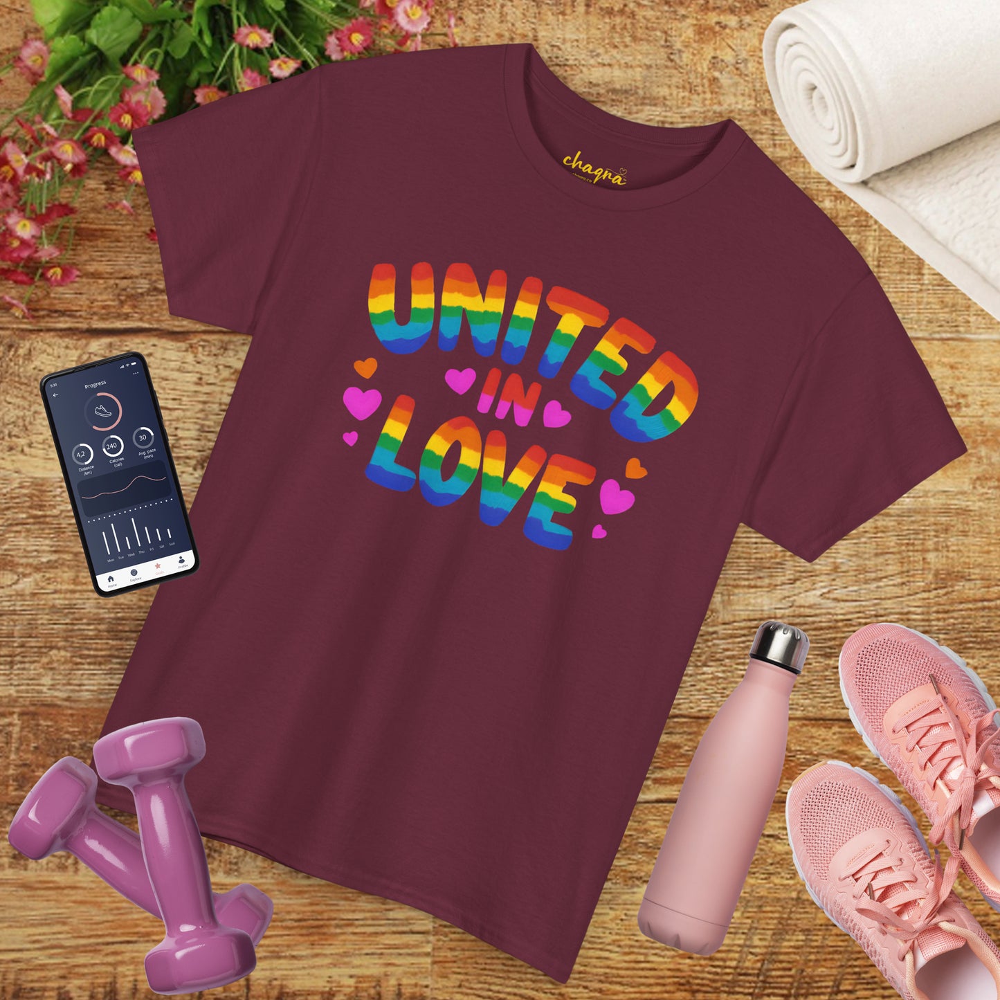🌈 UNITED IN LOVE — Chaqra Heartwave Tee