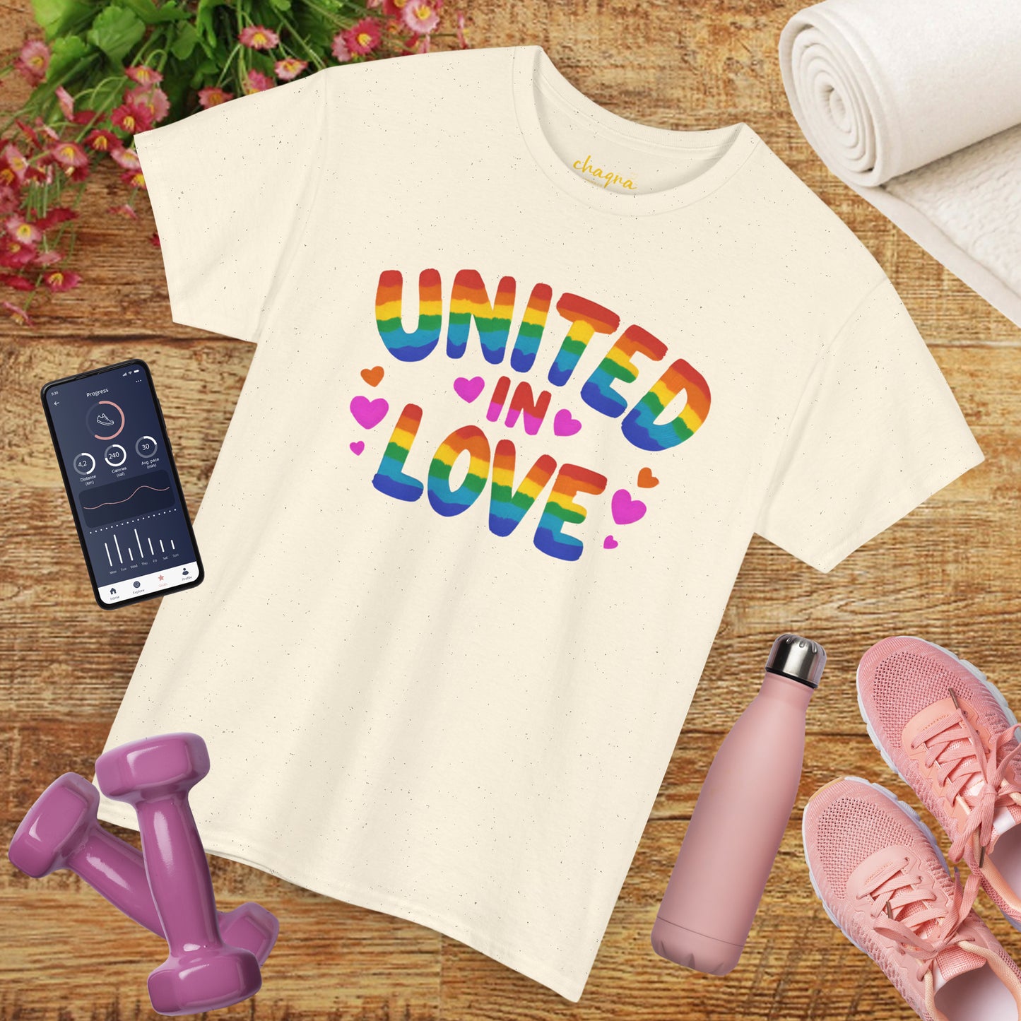 🌈 UNITED IN LOVE — Chaqra Heartwave Tee