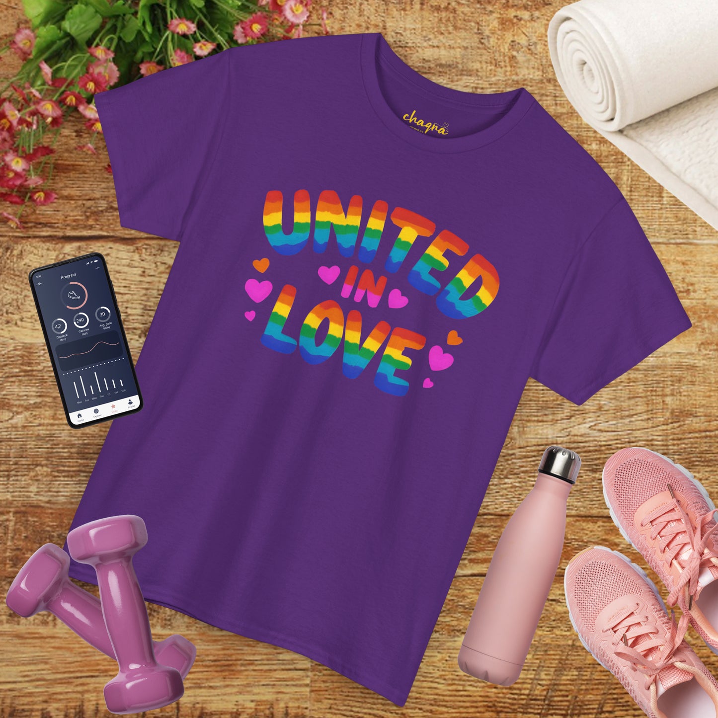 🌈 UNITED IN LOVE — Chaqra Heartwave Tee