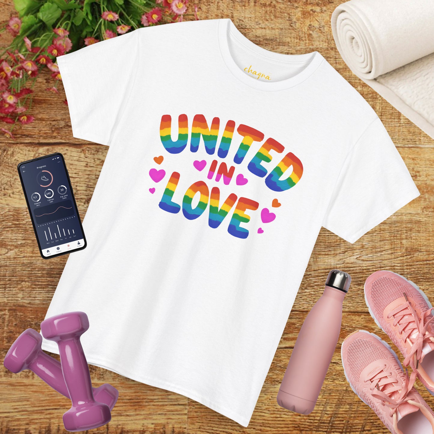 🌈 UNITED IN LOVE — Chaqra Heartwave Tee
