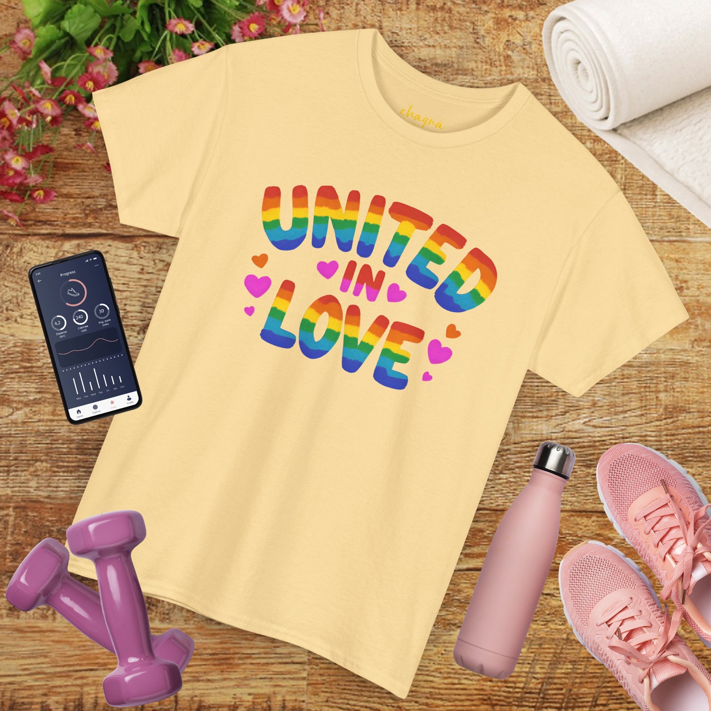 🌈 UNITED IN LOVE — Chaqra Heartwave Tee